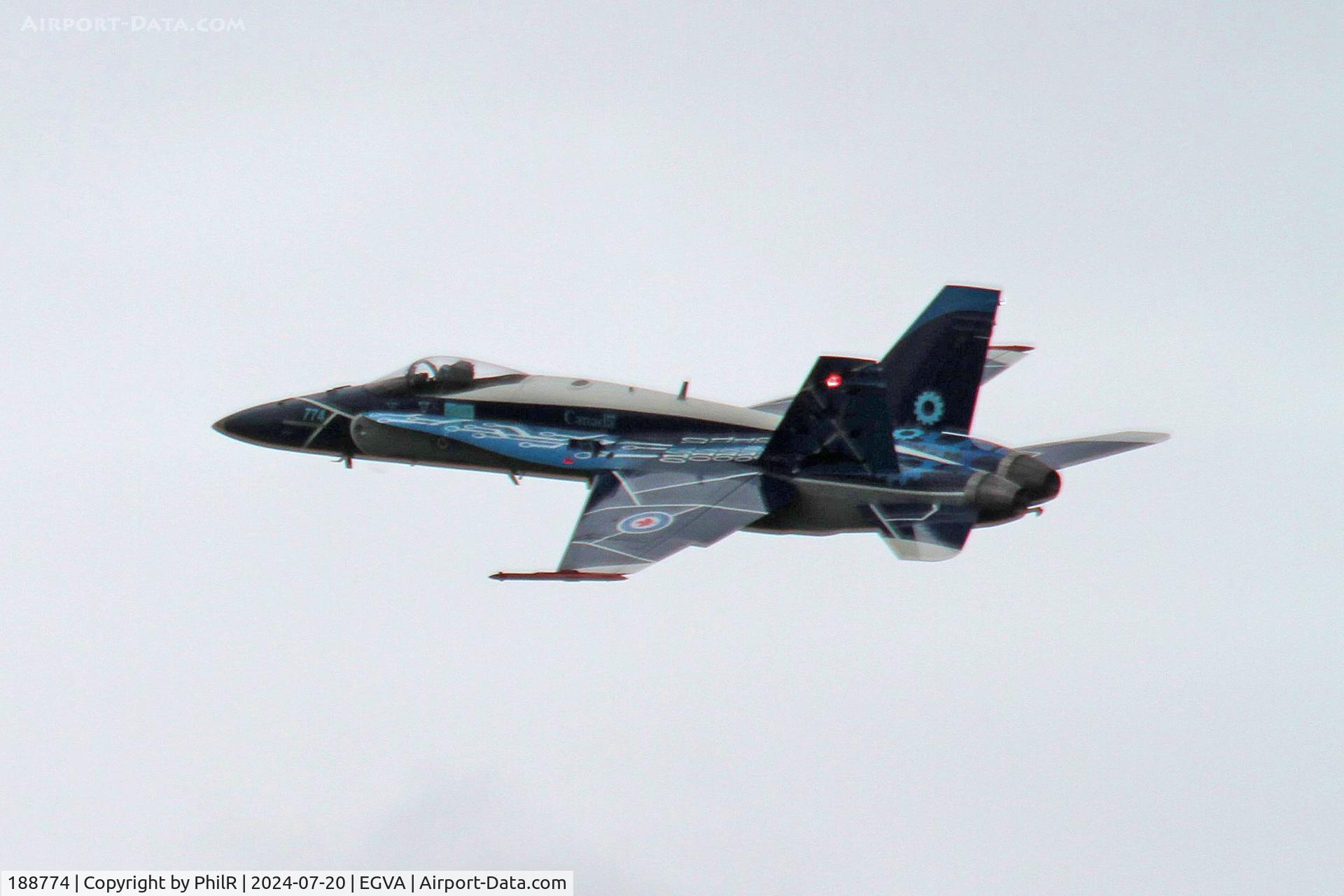 188774, 1986 McDonnell Douglas CF-188A Hornet C/N 0512/A423, 188774 McDonnell Douglas CF-188A Hornet RCAF RIAT RAF Fairford 20.07.24 (2)