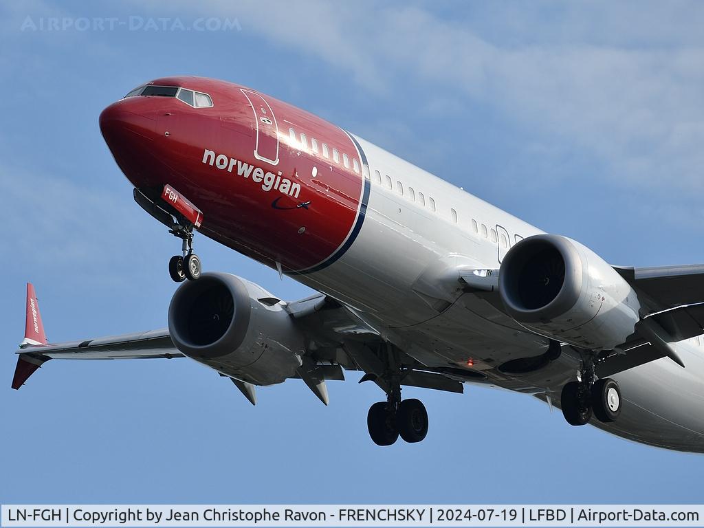 LN-FGH, 2022 Boeing 737-8 MAX C/N 43354, Copenhagen (CPH)	Bordeaux (BOD)	D83632