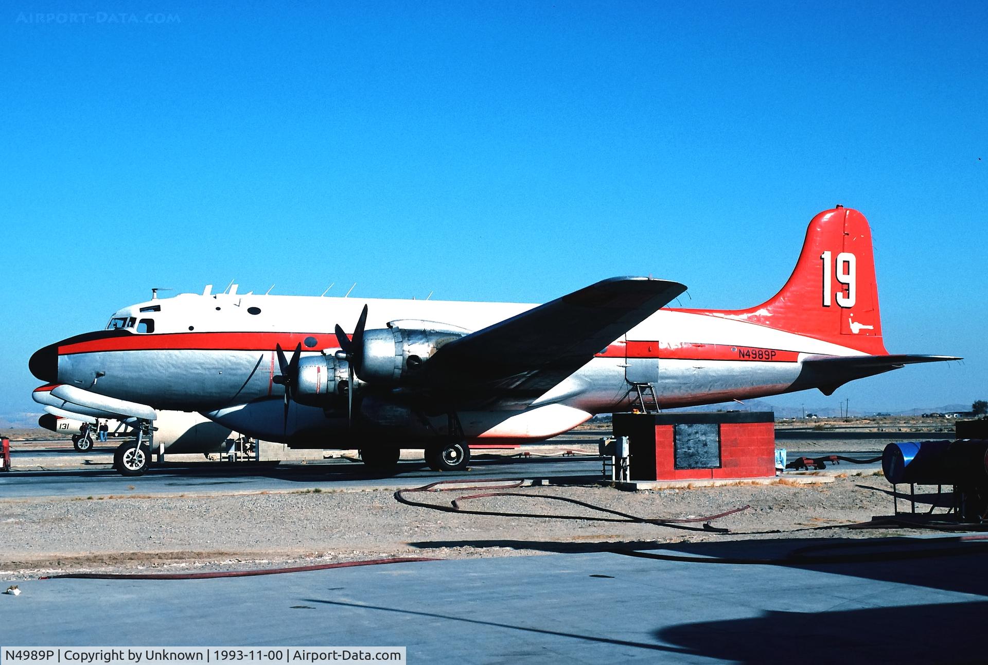 N4989P, 1945 Douglas C-54G (DC-4A) Skymaster C/N DO476, Unkoown nov.1993