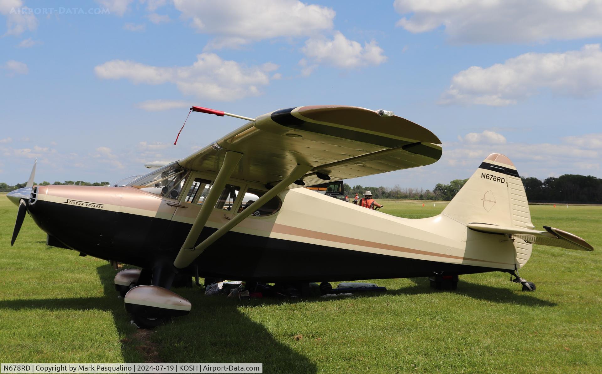N678RD, 1947 Stinson 108-2 Voyager C/N 108-2598, Stinson 108-2