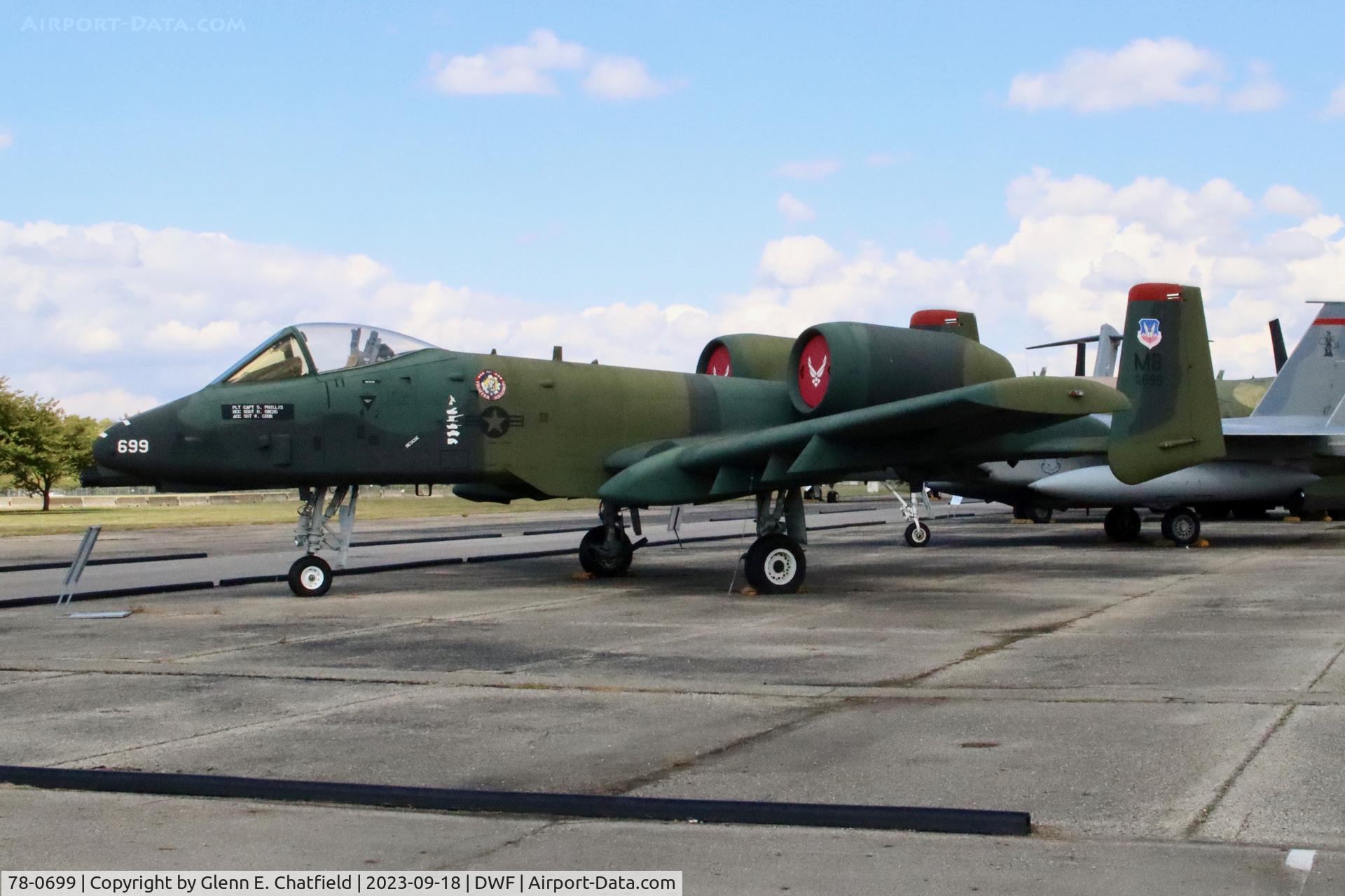 78-0699, 1978 Fairchild Republic A-10A Thunderbolt II C/N 319, At the National Museum of the USAF