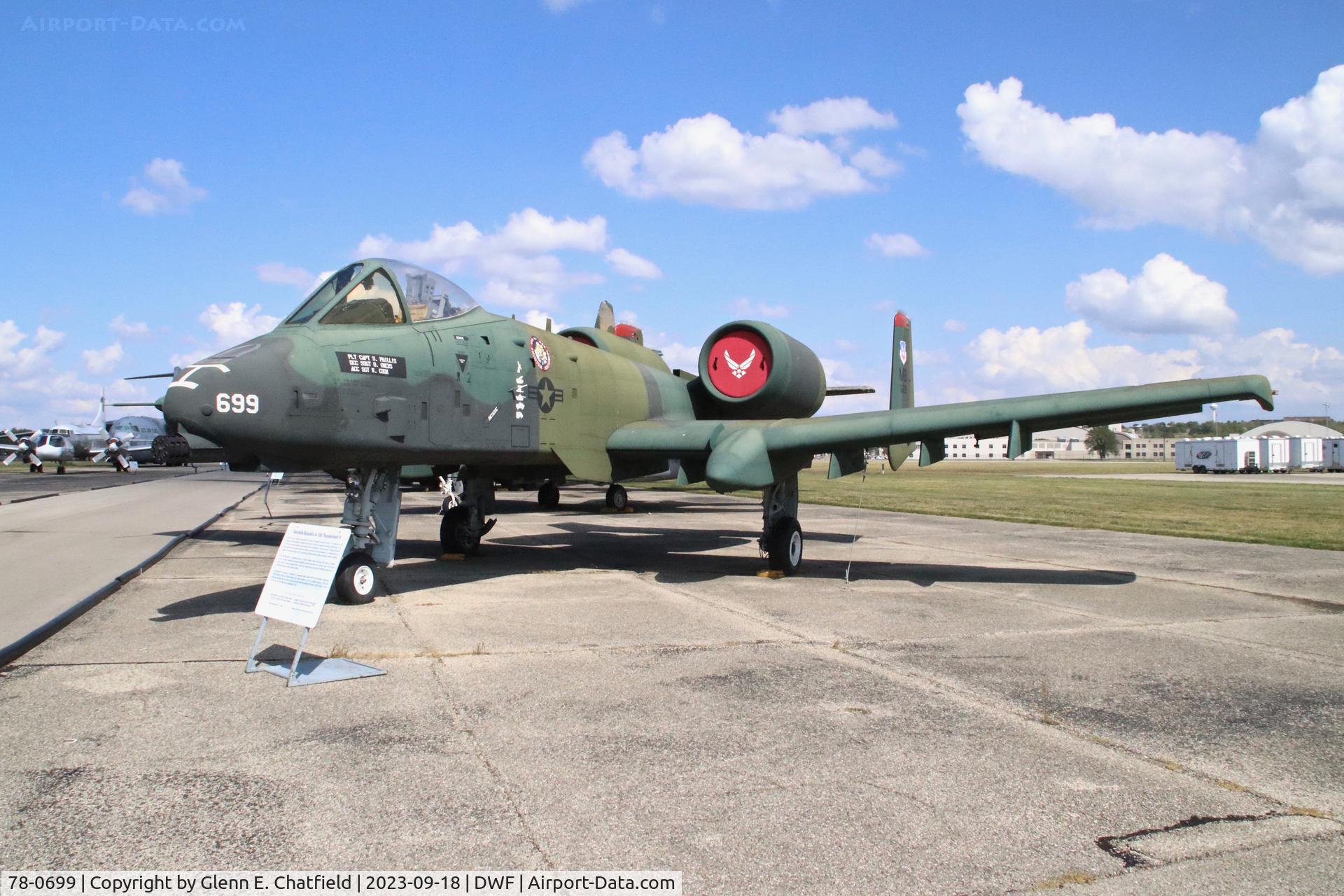 78-0699, 1978 Fairchild Republic A-10A Thunderbolt II C/N 319, At the National Museum of the USAF