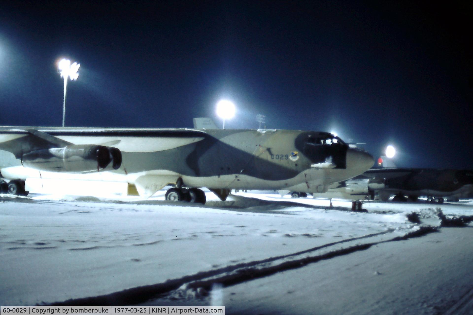 60-0029, 1960 Boeing B-52H Stratofortress C/N 464394, 716th BS, 449th BW, Kincheloe AFB.