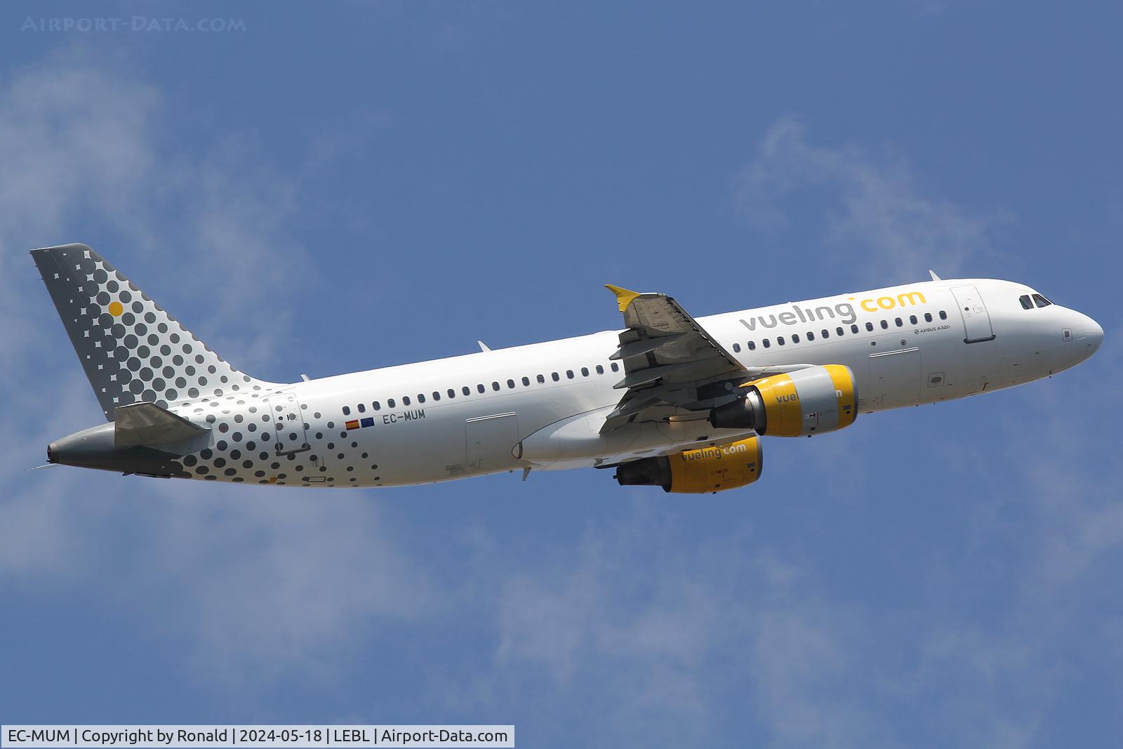 EC-MUM, 2009 Airbus A320-214 C/N 4101, at bcn