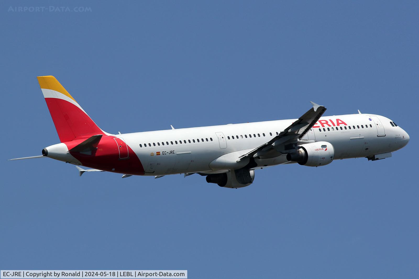 EC-JRE, 2006 Airbus A321-211 C/N 2756, at bcn