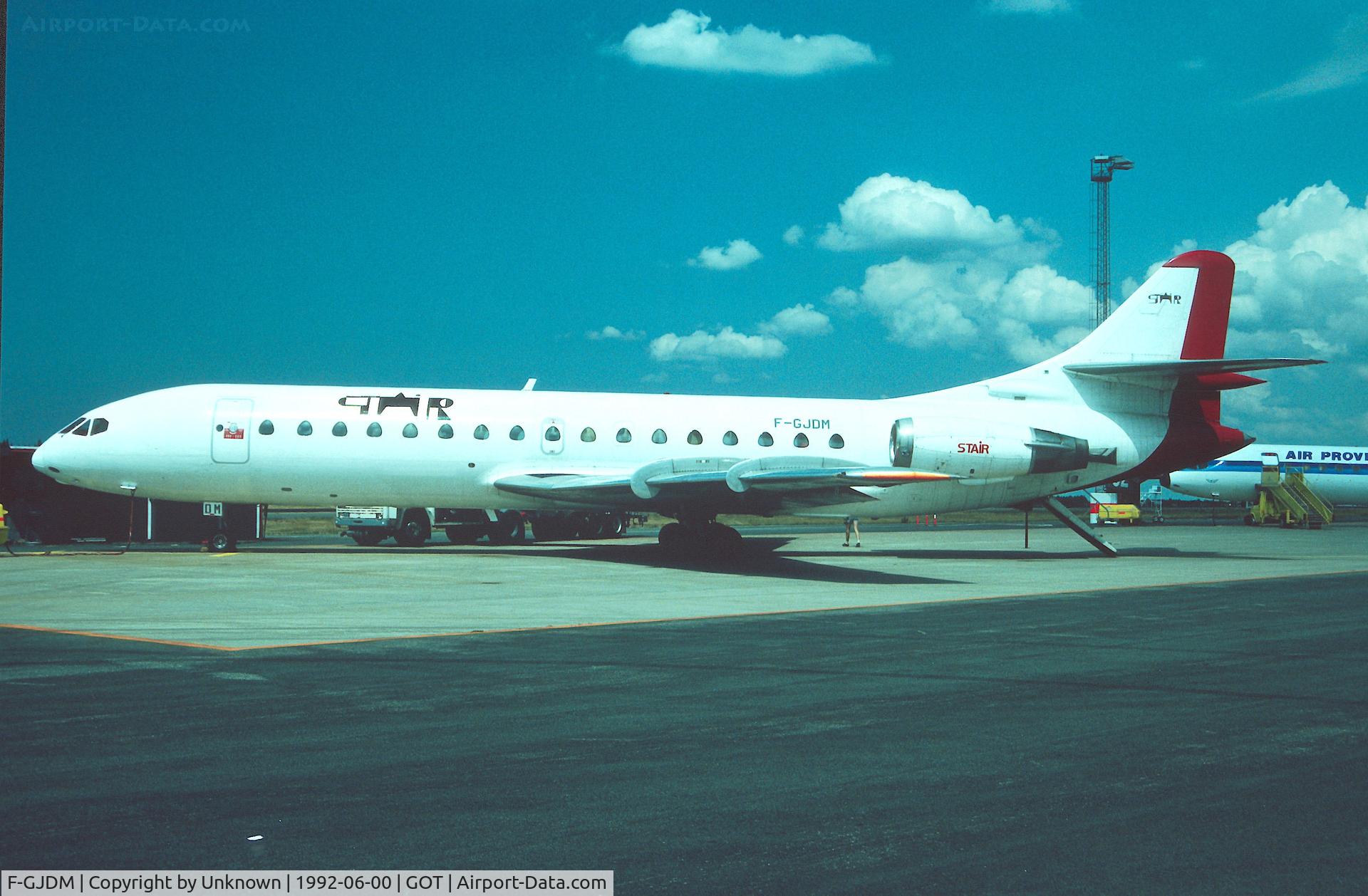 F-GJDM, 1965 Aerospatiale SE-210 Caravelle 10B3 Super B C/N 188, Götteborg juni 1992