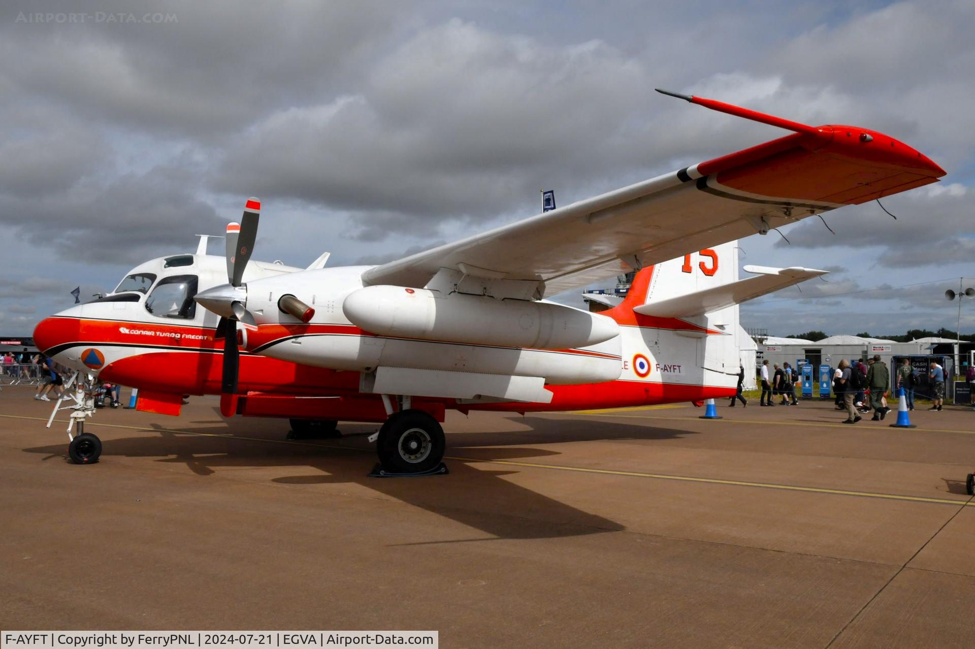 F-AYFT, Grumman TS-2A/Conair Turbo Firecat C/N 703, Restored Grumman TS-2A/Conair Turbo Firecat shown here at RIAT 2024