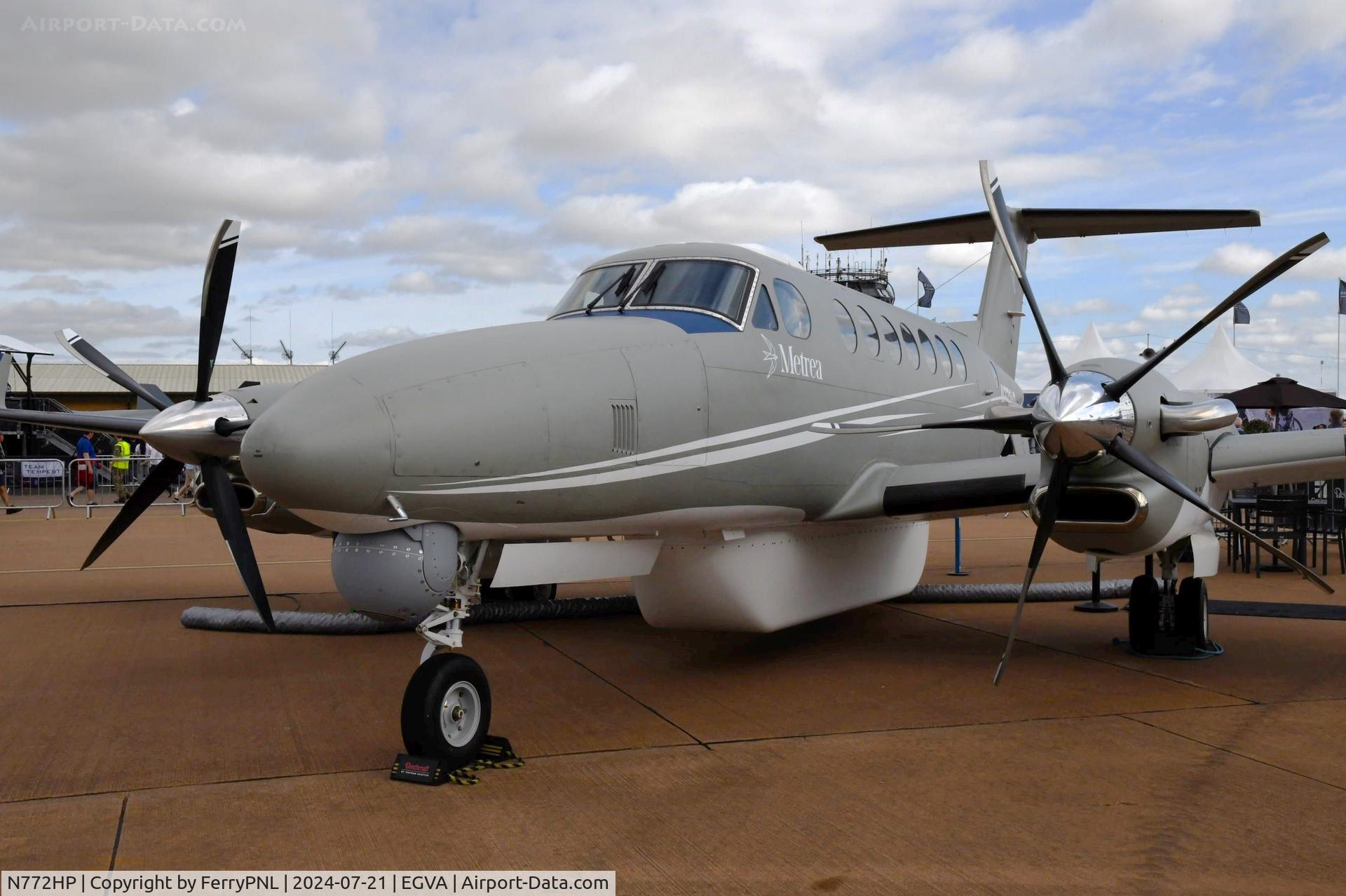 N772HP, 1999 Beechcraft King Air 350 C/N FL-262, Be350 adapted for a different role then usual with these type of planes