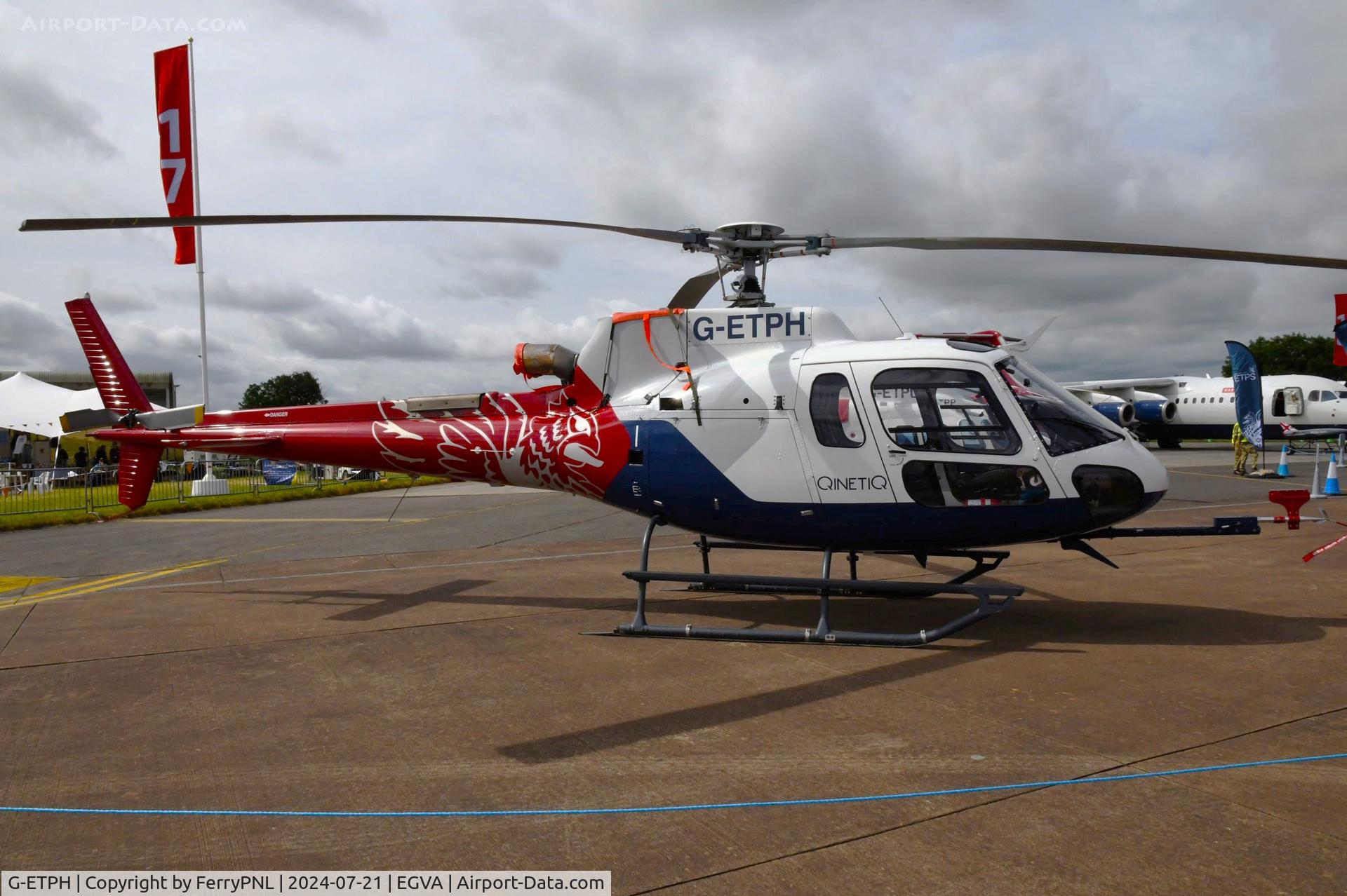 G-ETPH, 2018 Airbus Helicopters AS-350B-3 Ecureuil C/N 8485, AS350 operated by QinetiQ