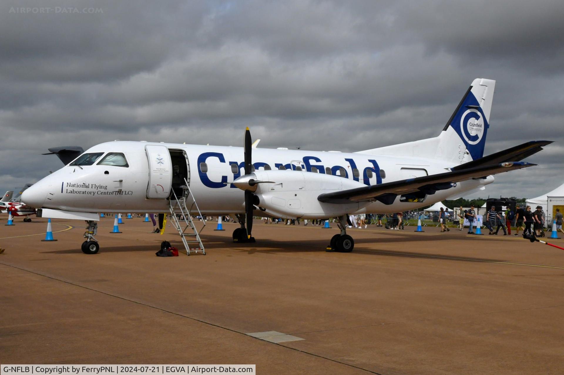 G-NFLB, 1998 Saab 340B C/N 340B-456, Cranfield U SF340