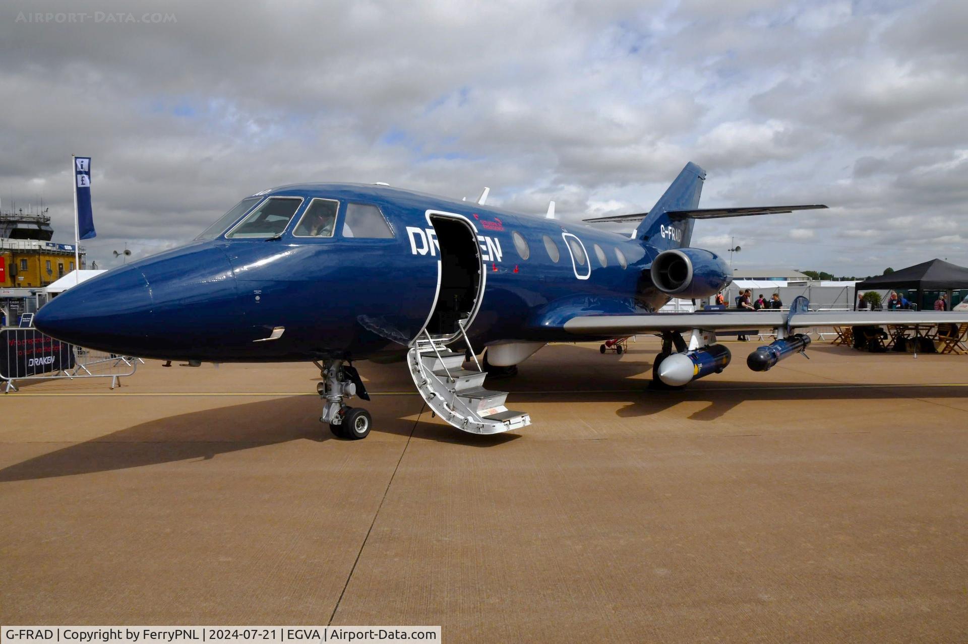 G-FRAD, 1975 Dassault Falcon (Mystere) 20DC C/N 304, Draken operates this DA20 for the defense Industry
