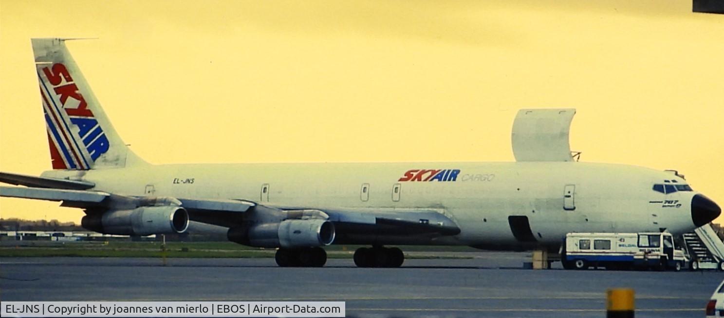 EL-JNS, 1963 Boeing 707-323C C/N 18689, ex-slide