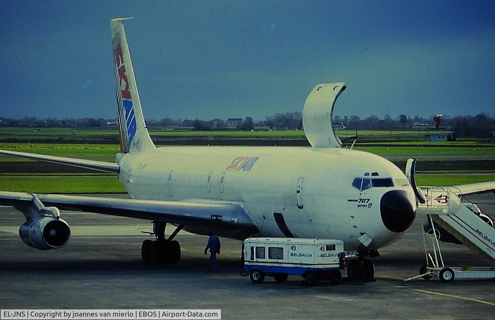 EL-JNS, 1963 Boeing 707-323C C/N 18689, ex-slide