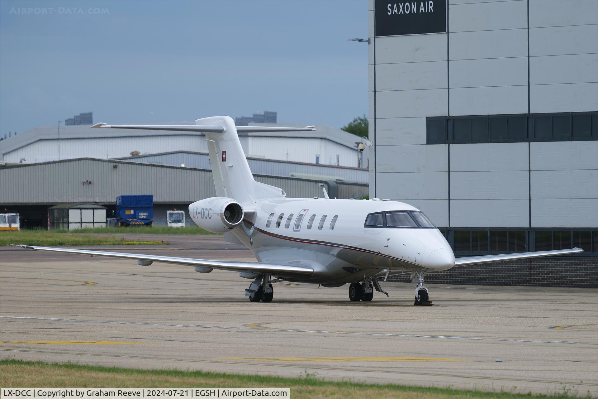 LX-DCC, 2020 Pilatus PC-24 C/N 195, Parked at Norwich.
