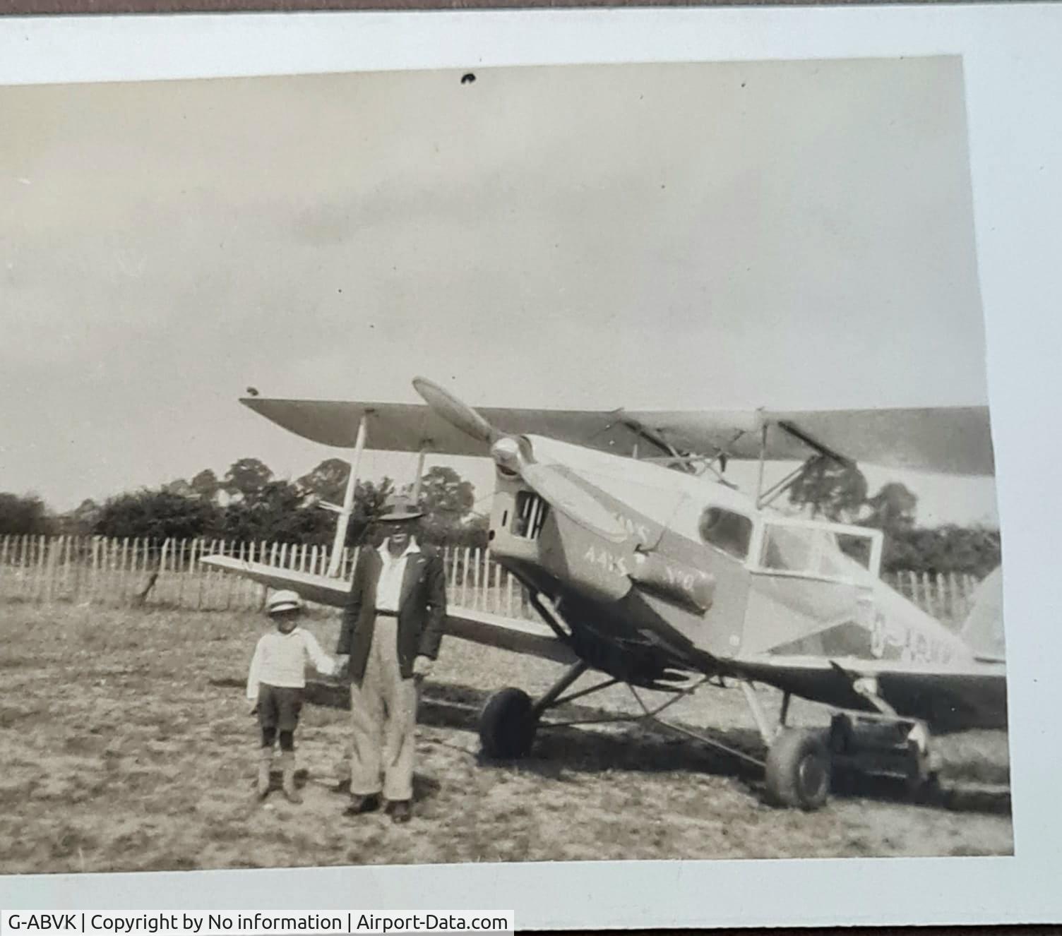 G-ABVK, 1937 de Havilland DH.83 Fox Moth C/N 4005, Possibly 1937 in the UK.