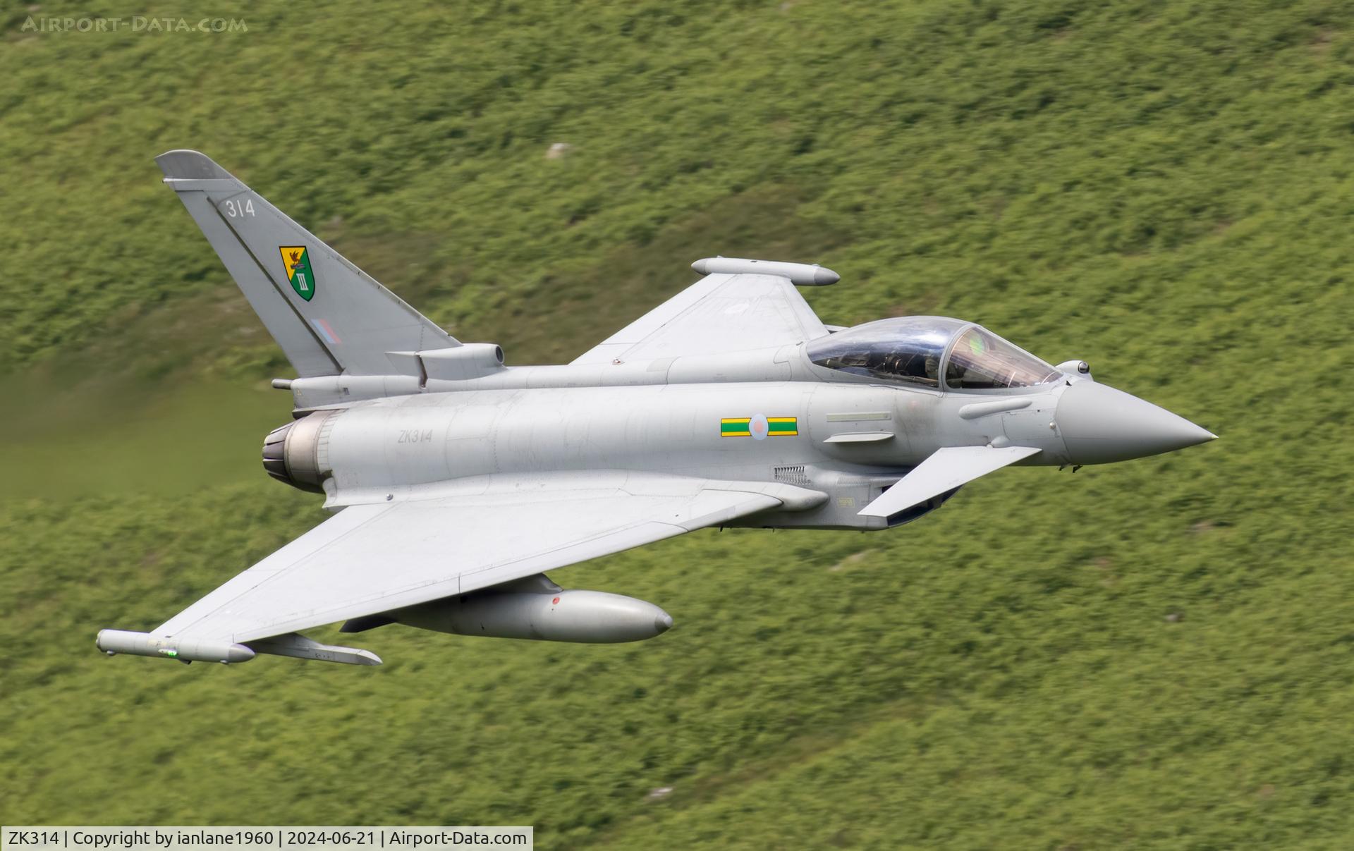 ZK314, 2011 Eurofighter EF-2000 Typhoon FGR4 C/N BS071/285, LFA17 Cumbria