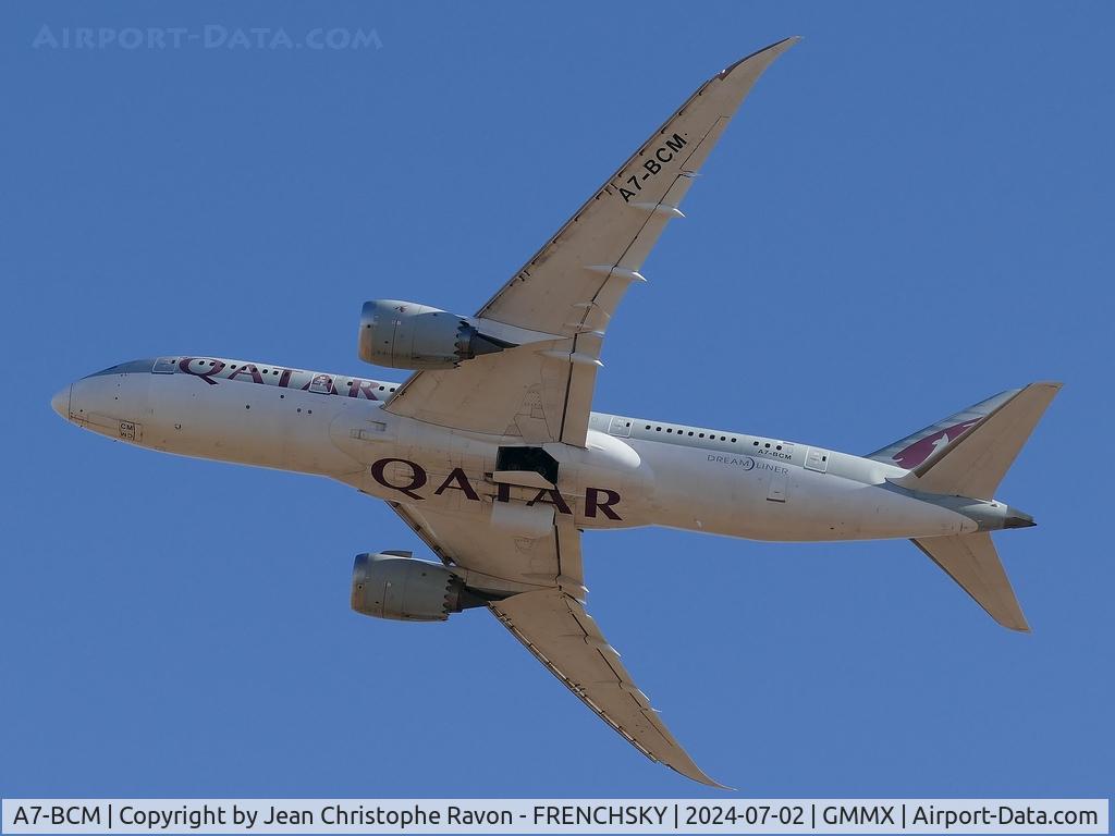 A7-BCM, 2014 Boeing 787-8 Dreamliner C/N 38331, QR13960 to Casablanca and Doha
