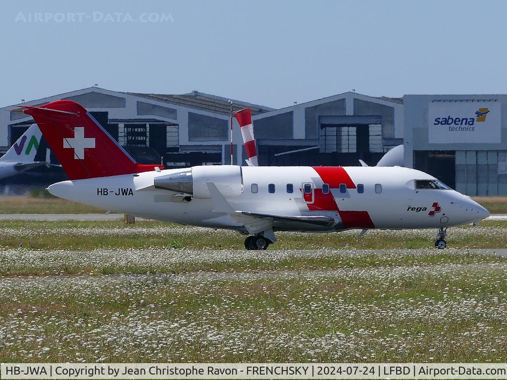 HB-JWA, 2016 Bombardier Challenger 650 (CL-600-2B16) C/N 6092, Bodo (BOO)	Bordeaux (BOD)	SAZ52