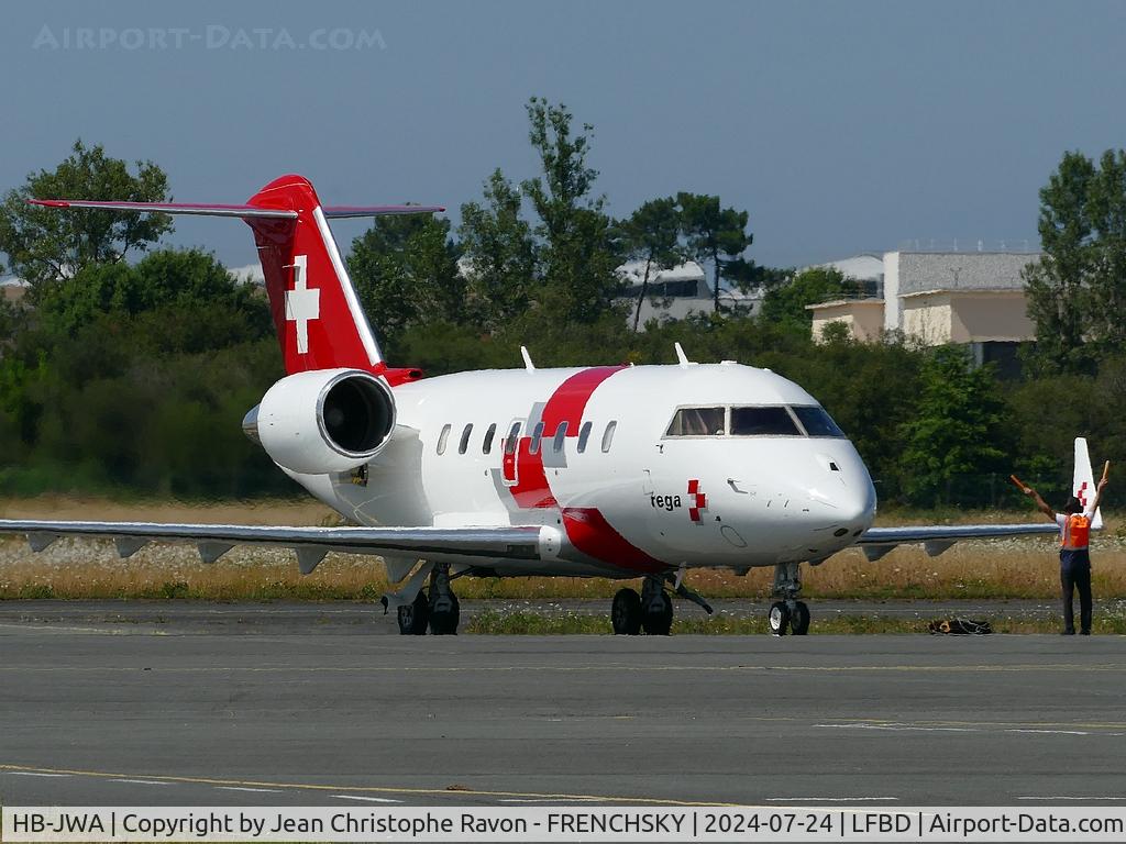 HB-JWA, 2016 Bombardier Challenger 650 (CL-600-2B16) C/N 6092, Bodo (BOO)	Bordeaux (BOD)	SAZ52