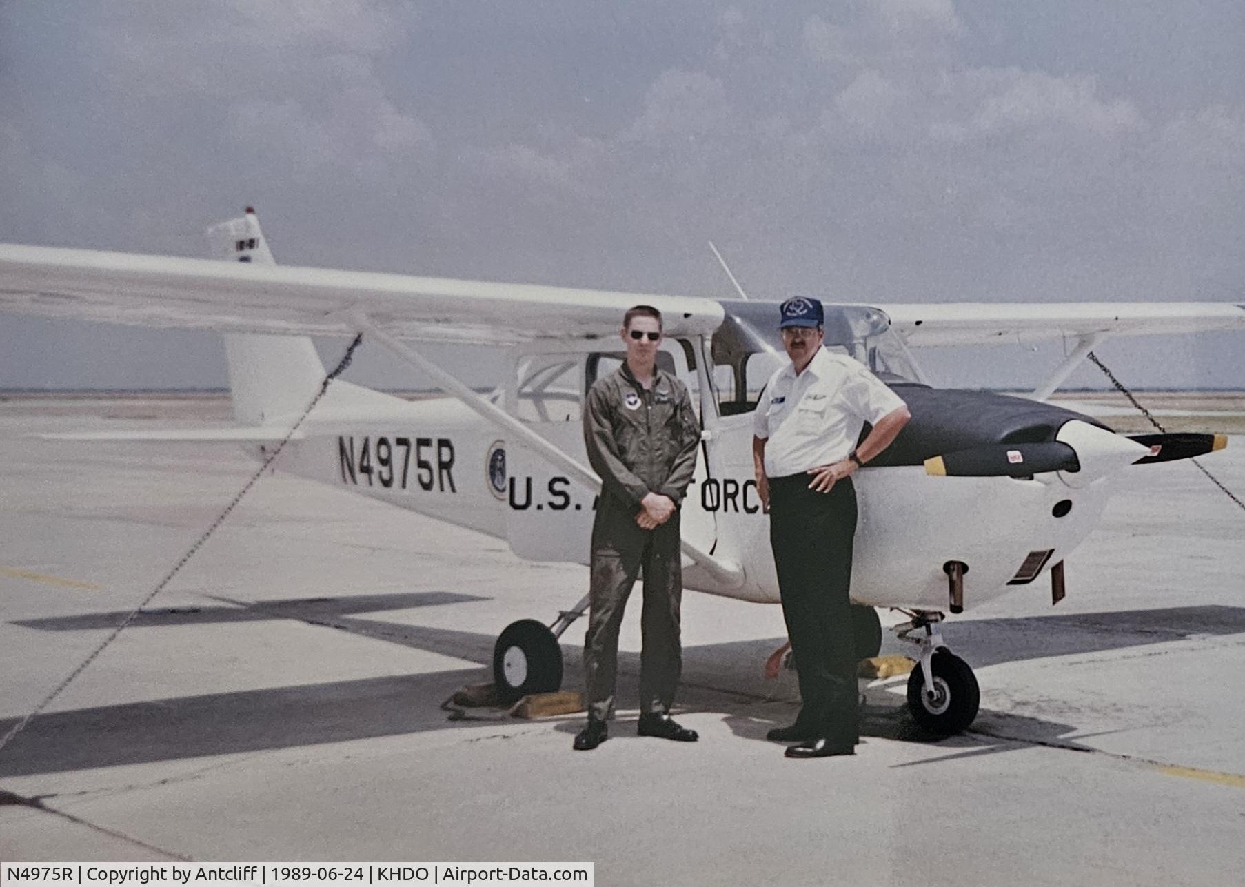 N4975R, 1967 Cessna 172H C/N 17256329, Doug Antcliff and instructor Lowell Wiley, USAF Light Aircraft Training program.