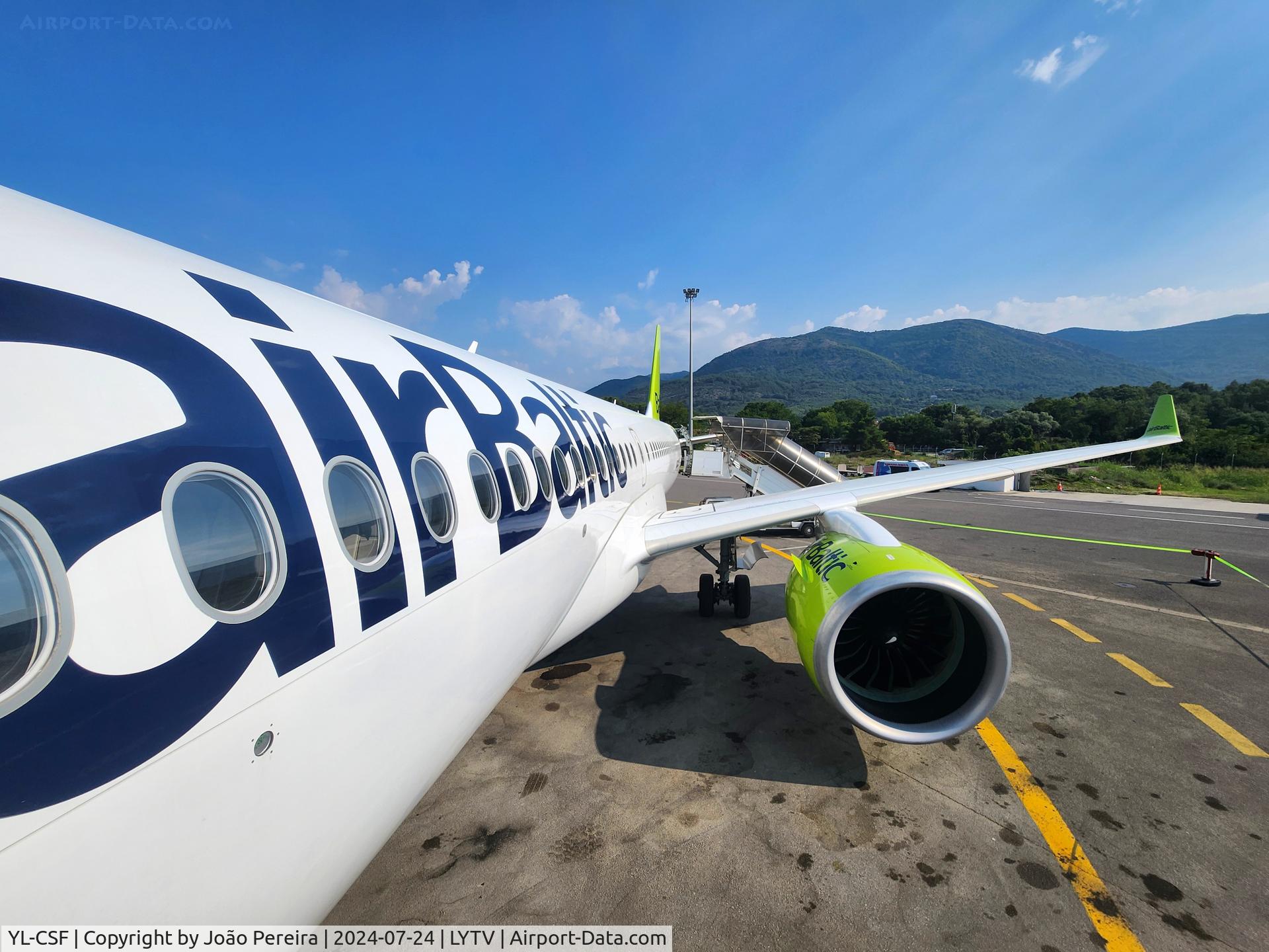 YL-CSF, 2017 Bombardier CSeries CS300 (BD-500-1A11) C/N 55008, airBaltic A223 at TIV