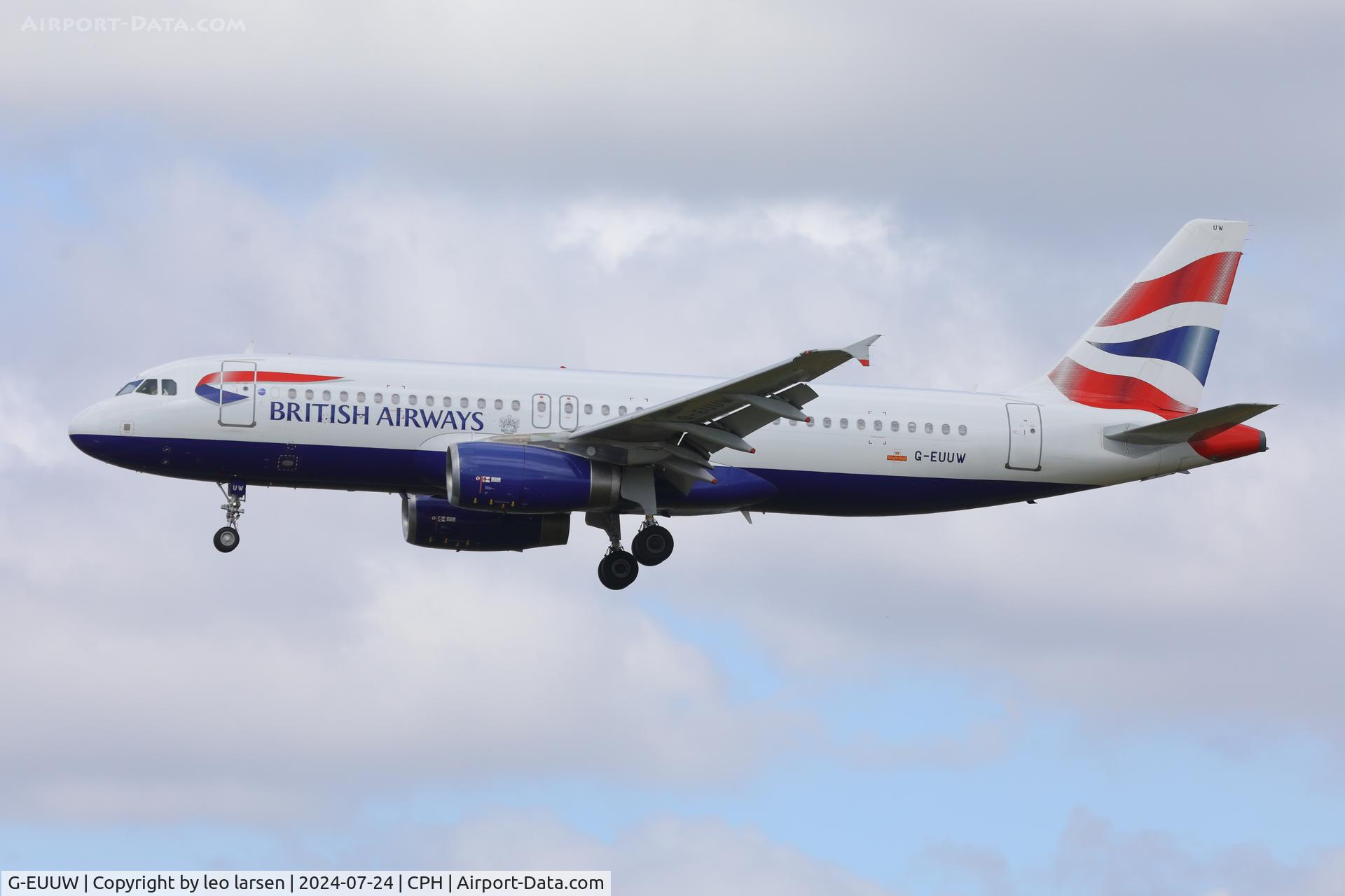 G-EUUW, 2008 Airbus A320-232 C/N 3499, Copenhagen 24.7.2024