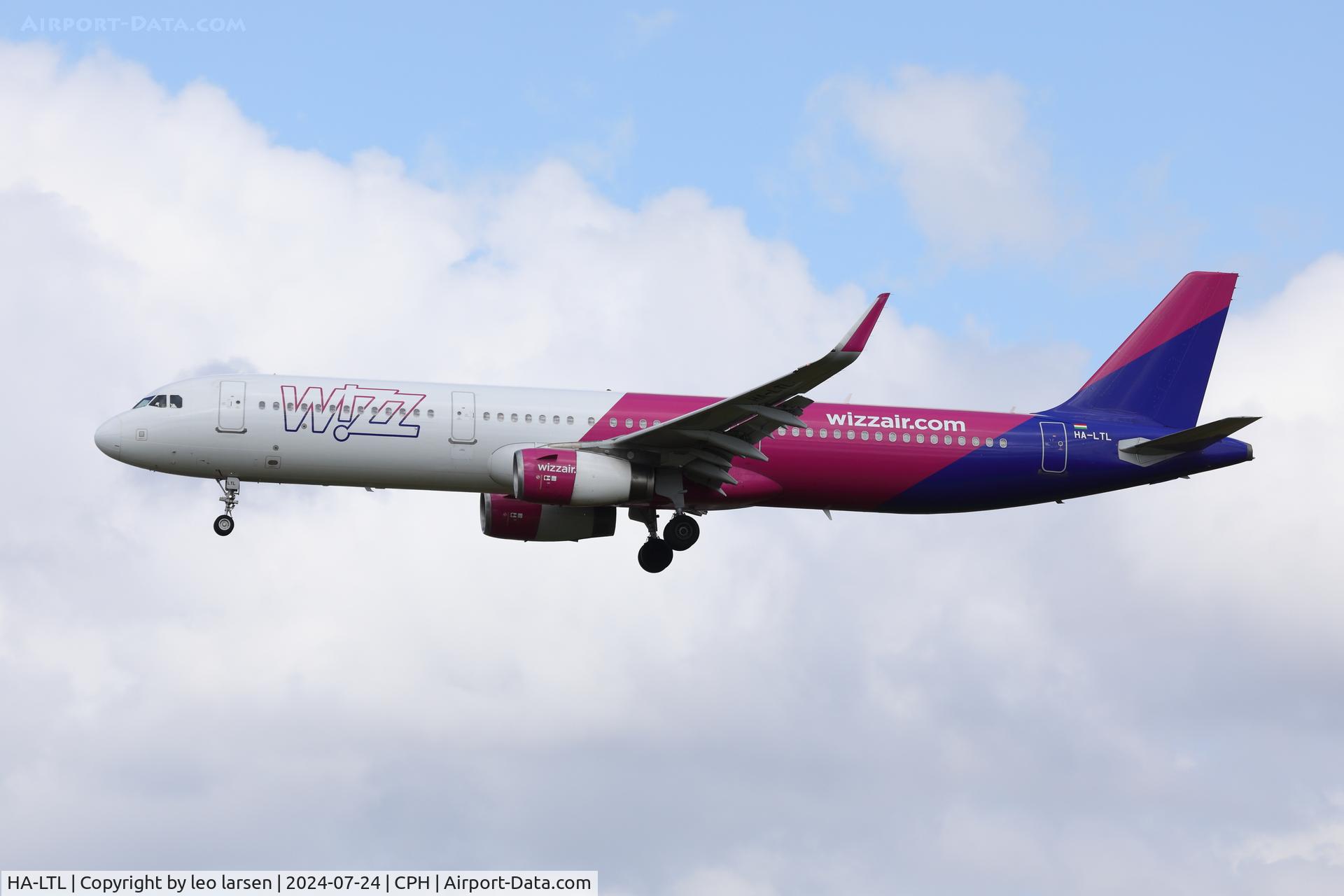 HA-LTL, 2018 Airbus A321-231 C/N 8169, Copenhagen 24.7.2024
