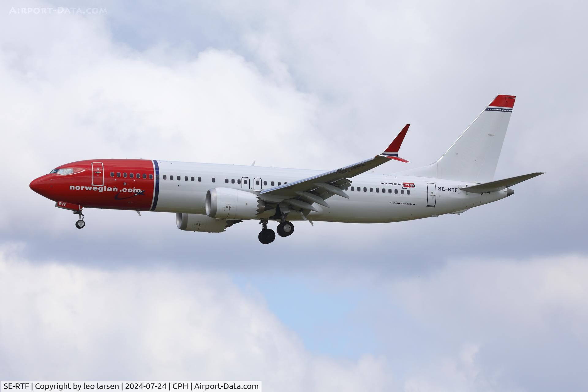 SE-RTF, 2023 Boeing 737-8 Max C/N 66350, Copenhagen 24.7.2024