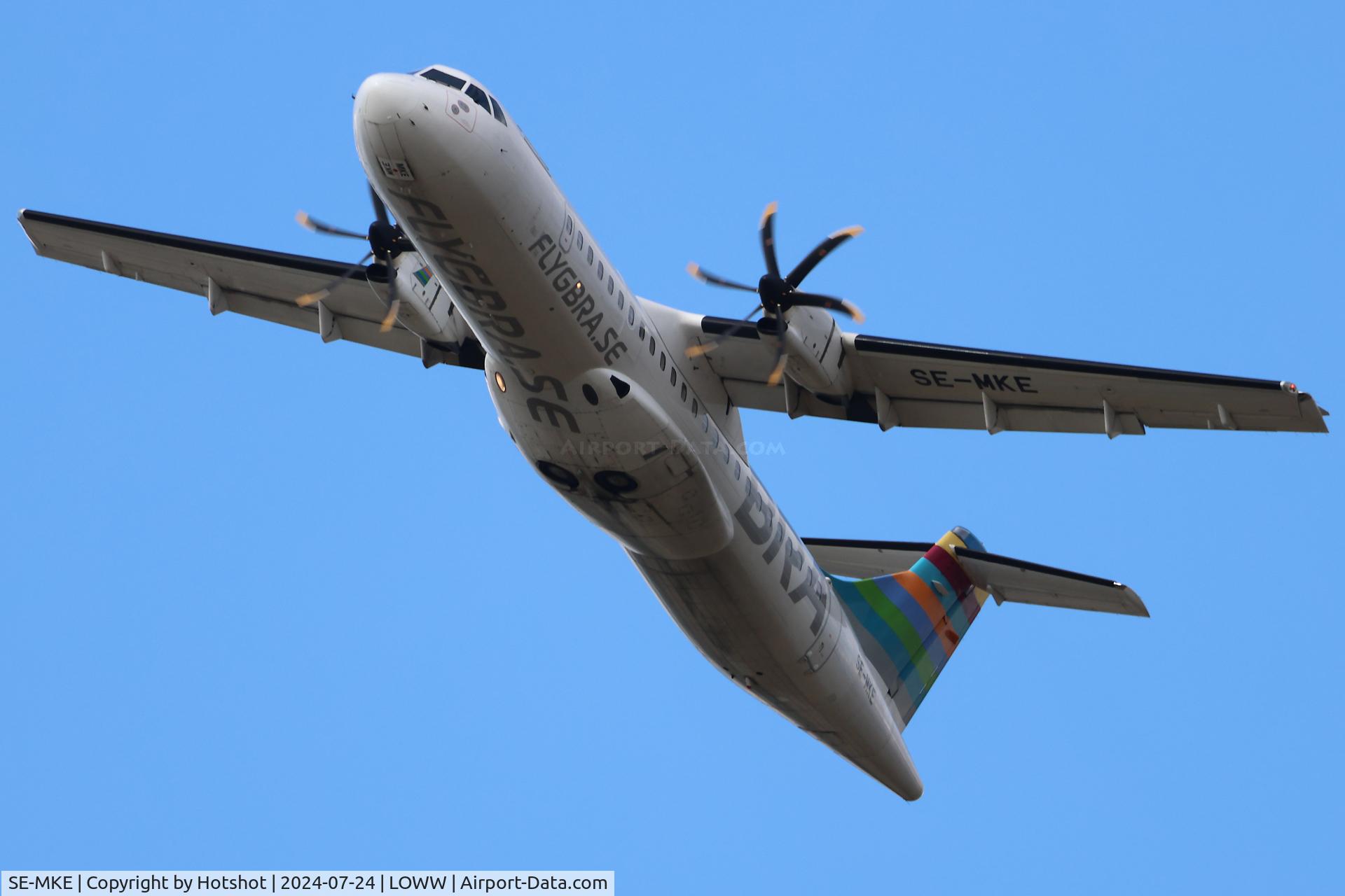 SE-MKE, 2016 ATR 72-600 (72-212A) C/N 1348, Climbing left turn after departure from runway 29