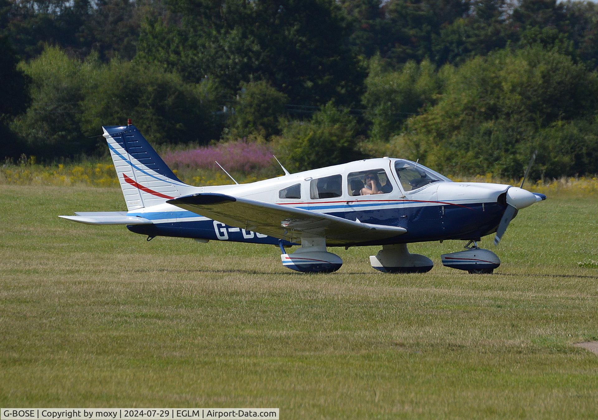 G-BOSE, 1985 Piper PA-28-181 Cherokee Archer II C/N 28-8590007, Piper PA-28-181 Cherokee Archer II at White Waltham. Ex N143AV