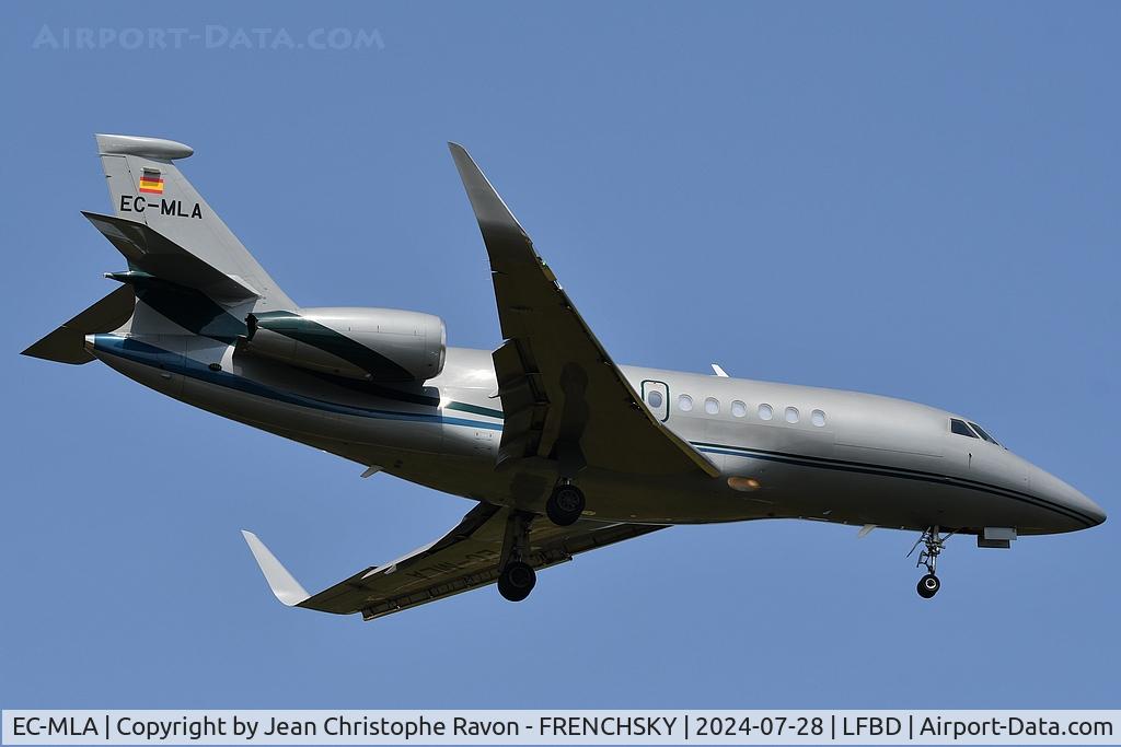 EC-MLA, Dassault Falcon 2000S C/N 735, Gestair landing runway 05 from Palma