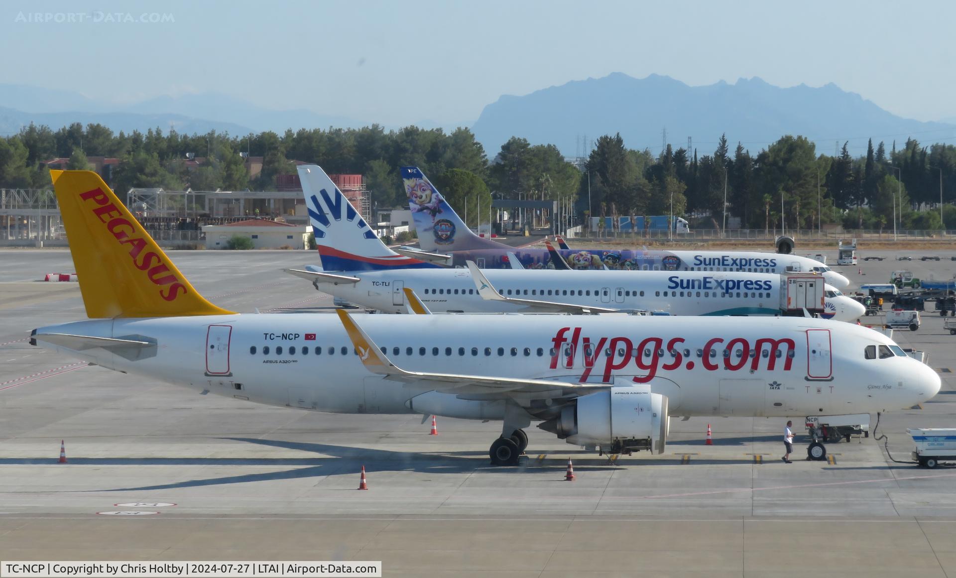 TC-NCP, 2020 Airbus A320-251N C/N 9576, Parked at Antalya Airport, Turkey for refuelling.