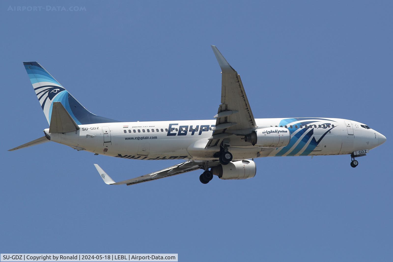 SU-GDZ, 2010 Boeing 737-866 C/N 40759, at lebl