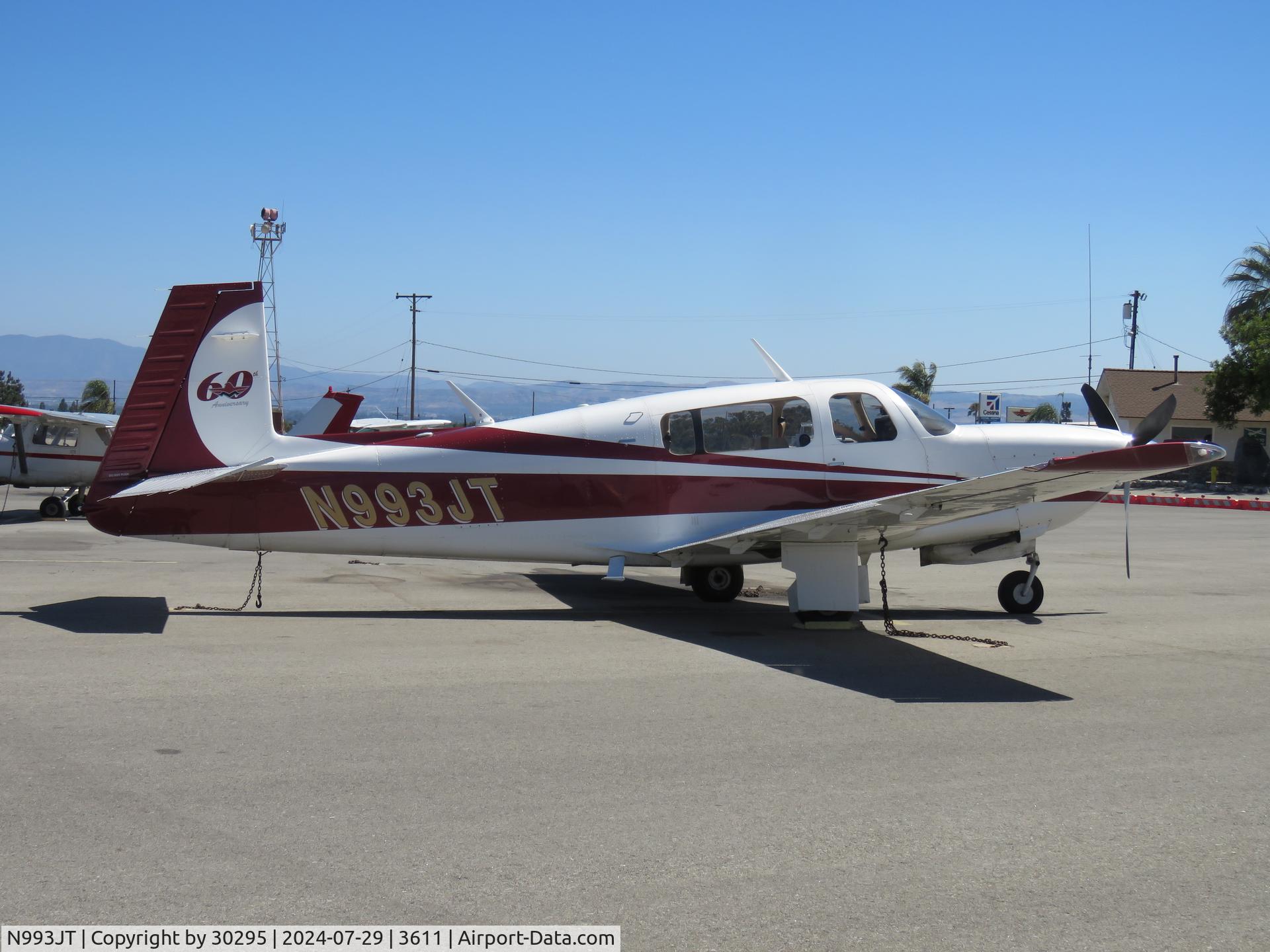 N993JT, 2006 Mooney M20R Ovation C/N 29-0447, Parked
