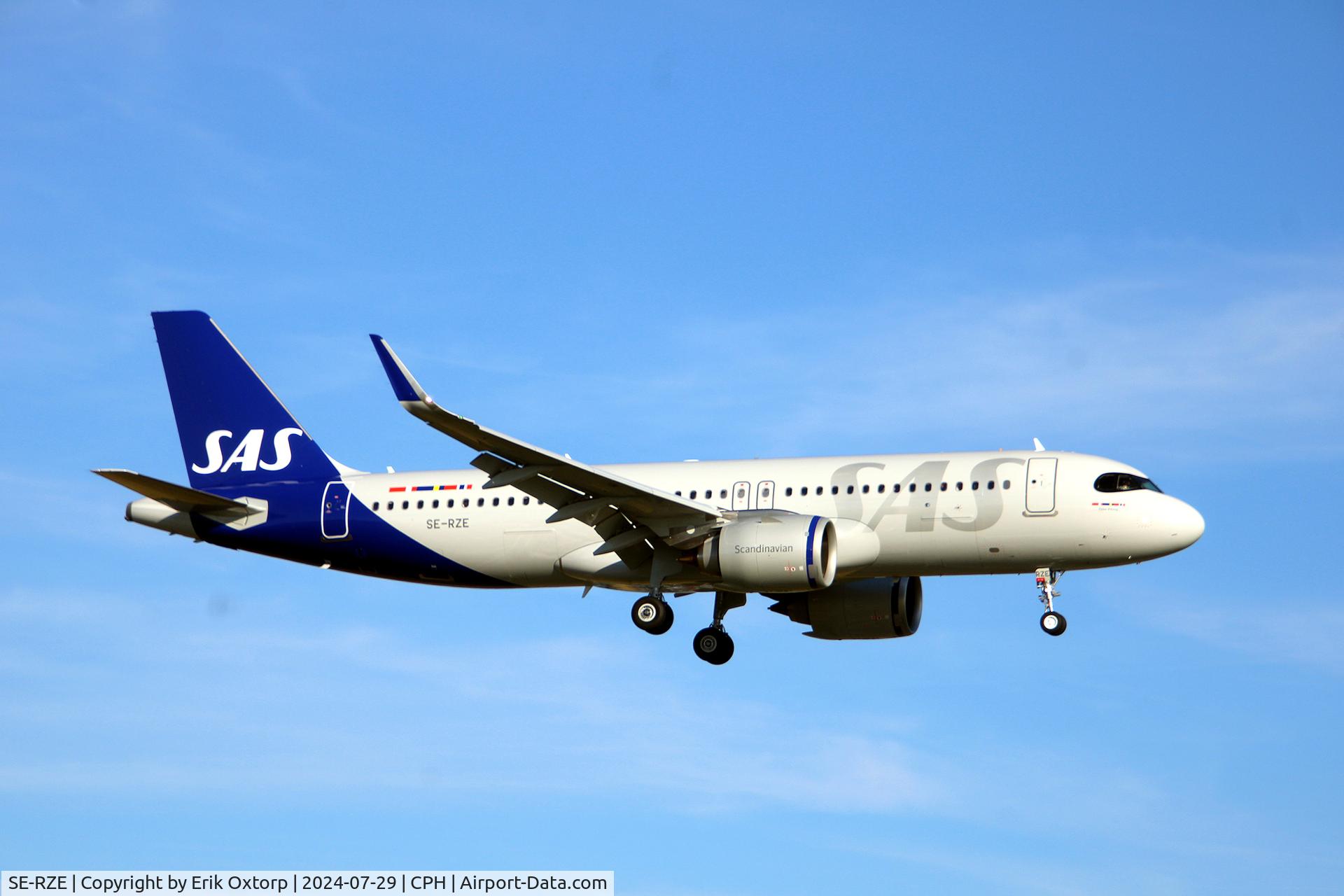 SE-RZE, 2024 Airbus A320-251N C/N 12166, SE-RZE landing rw 22L