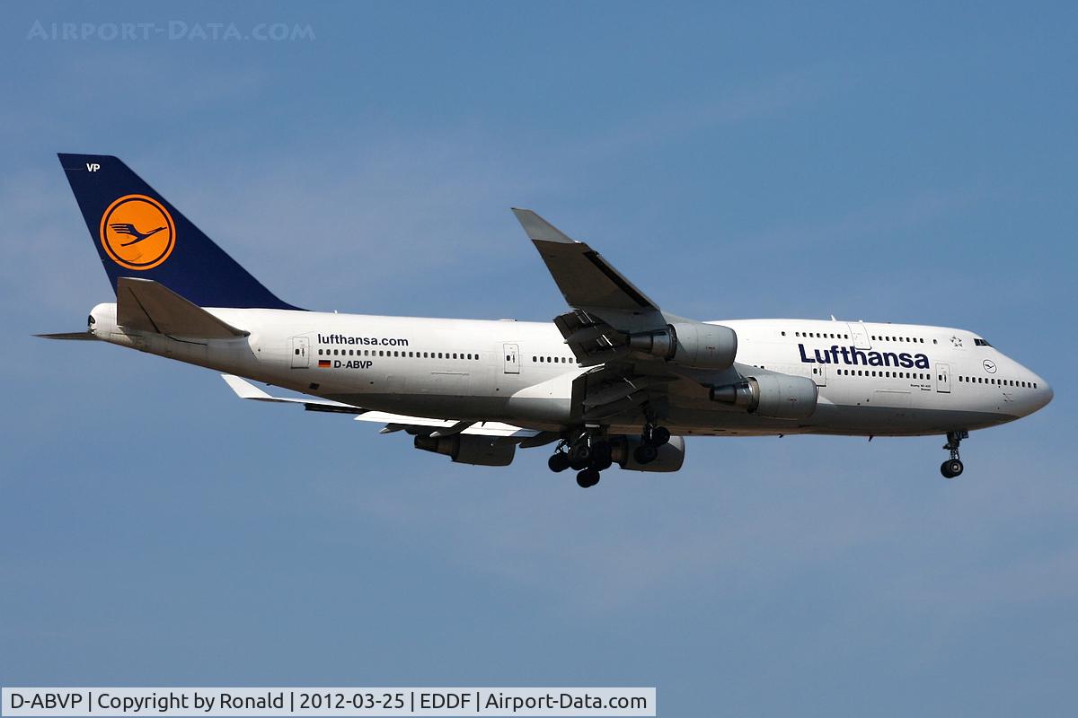 D-ABVP, 1997 Boeing 747-430 C/N 28284, at fra