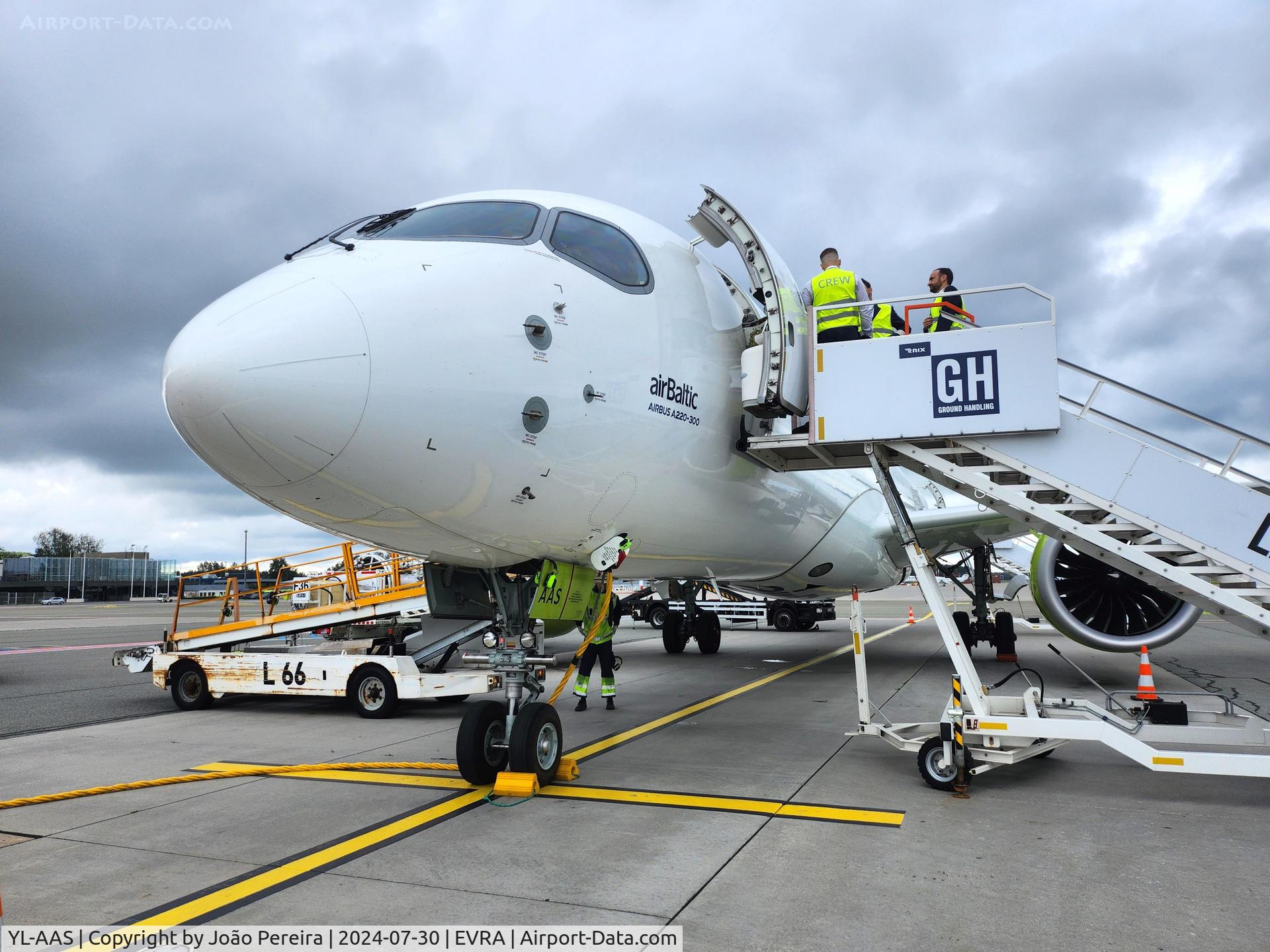 YL-AAS, 2019 Airbus A220-300 C/N 55054, airBaltic A223 at RIX