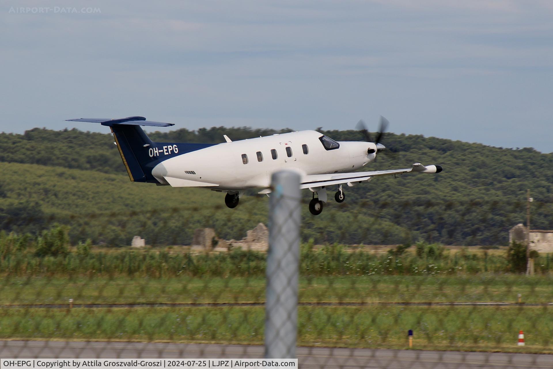 OH-EPG, 2021 Pilatus PC-12 NGX C/N 2073, LJPZ - Portorož Airport, Slovenia