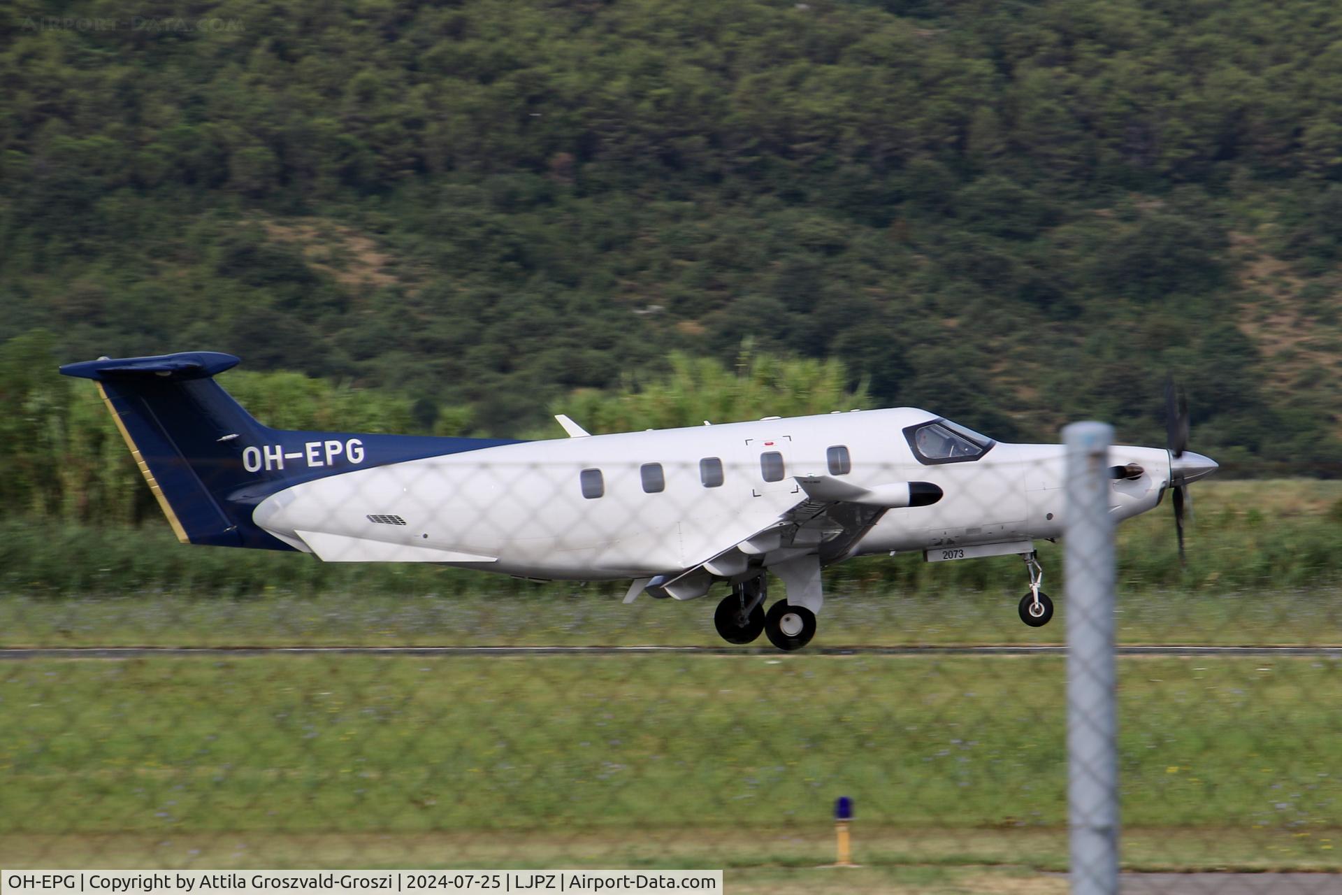 OH-EPG, 2021 Pilatus PC-12 NGX C/N 2073, LJPZ - Portorož Airport, Slovenia