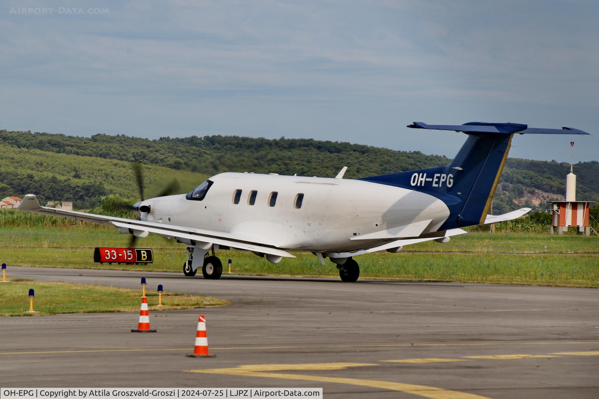 OH-EPG, 2021 Pilatus PC-12 NGX C/N 2073, LJPZ - Portorož Airport, Slovenia