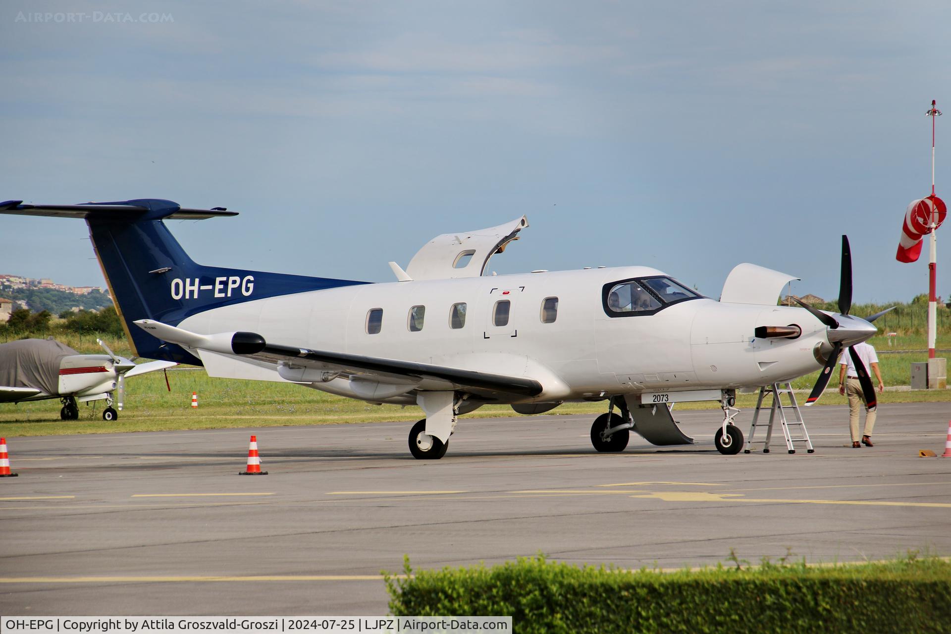 OH-EPG, 2021 Pilatus PC-12 NGX C/N 2073, LJPZ - Portorož Airport, Slovenia