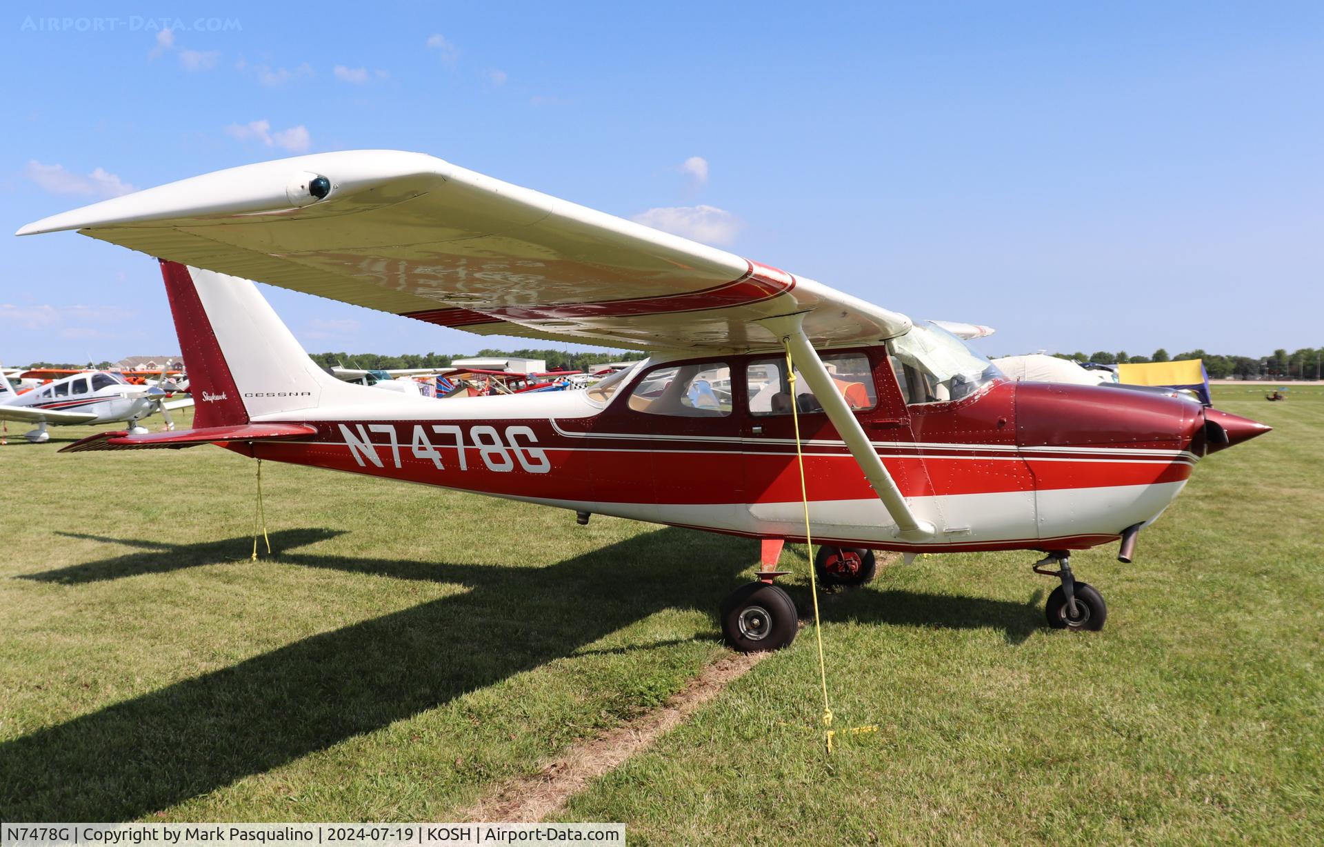 N7478G, 1970 Cessna 172K Skyhawk C/N 17259178, Cessna 172K