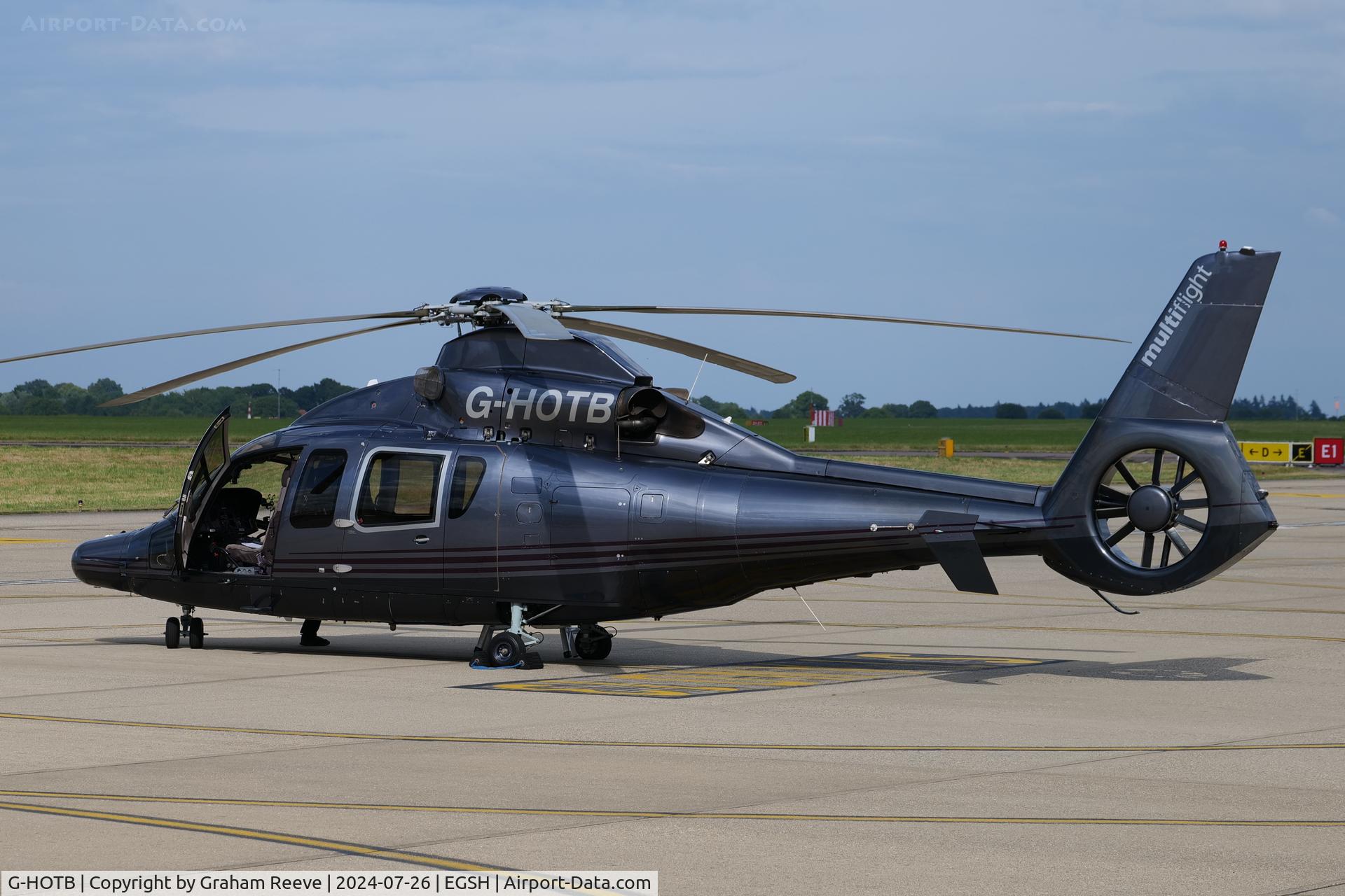G-HOTB, 2007 Eurocopter EC-155B-1 C/N 6789, Parked at Norwich.