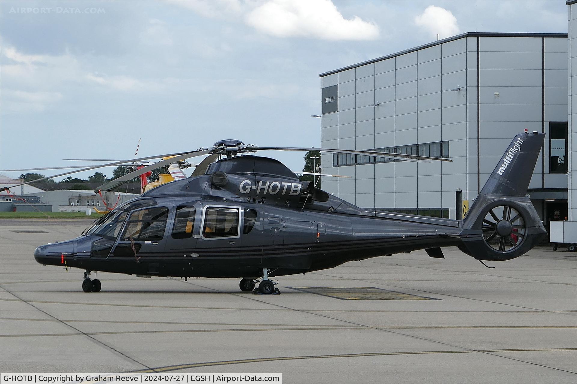 G-HOTB, 2007 Eurocopter EC-155B-1 C/N 6789, Parked at Norwich.
