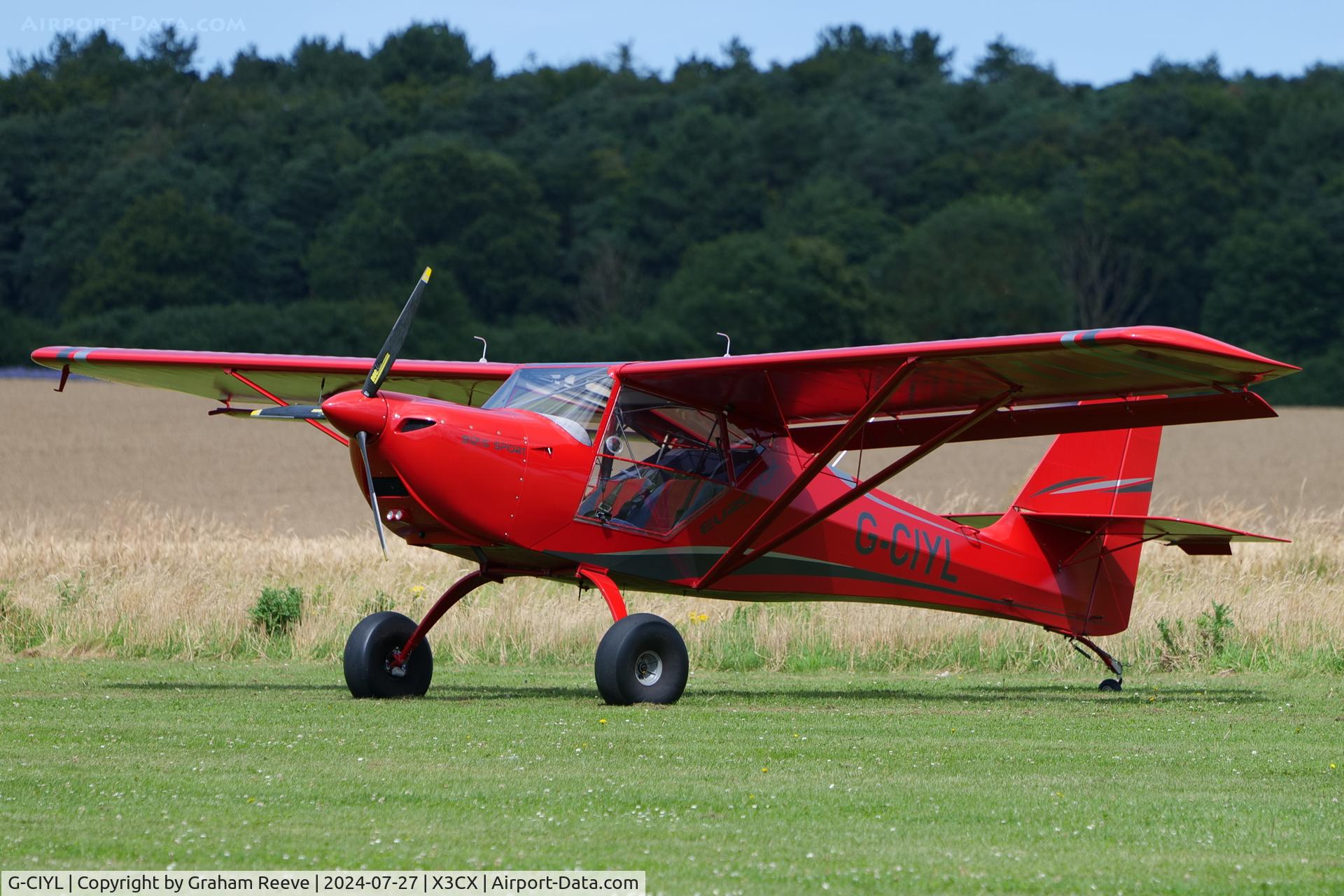 G-CIYL, 2016 Aeropro Eurofox 912(iS) C/N BMAA/HB/682, Parked at Northrepps.
