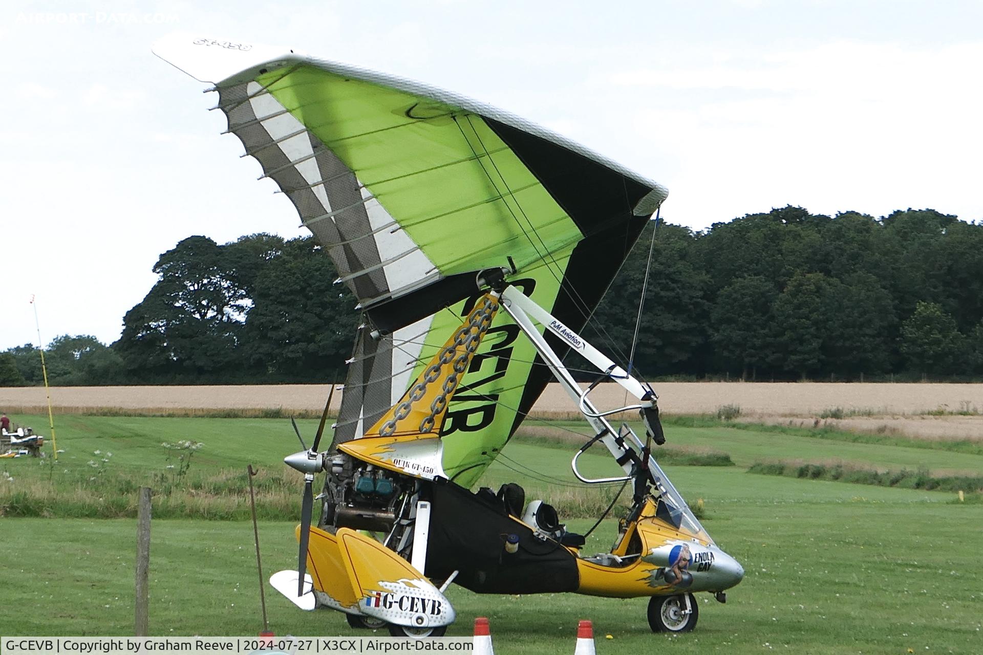 G-CEVB, 2007 P&M Aviation Quik GT450 C/N 8315, Parked at Northrepps.
