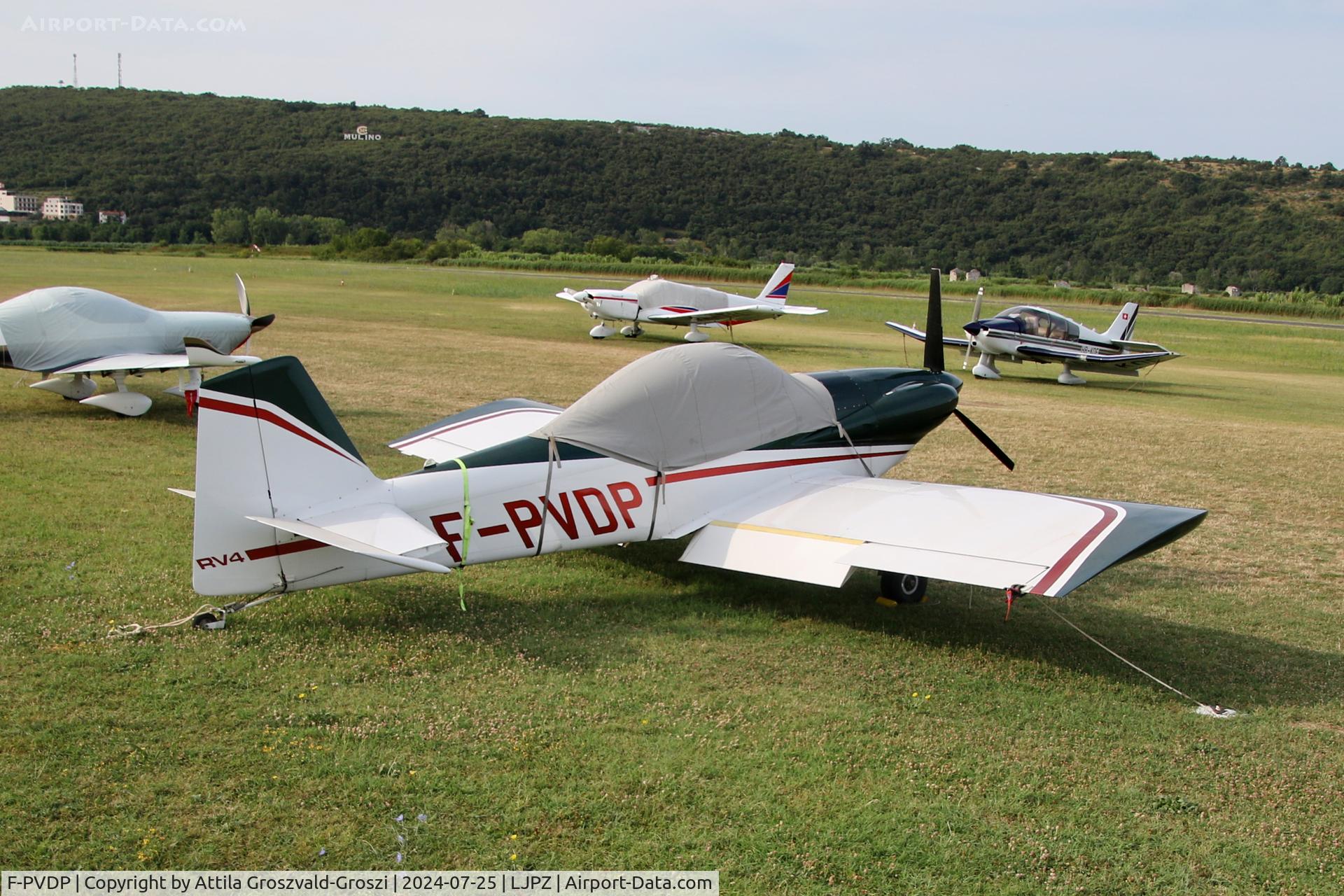 F-PVDP, 2004 Vans RV-4 C/N PFA 181-13416, LJPZ - Portorož Airport, Slovenia