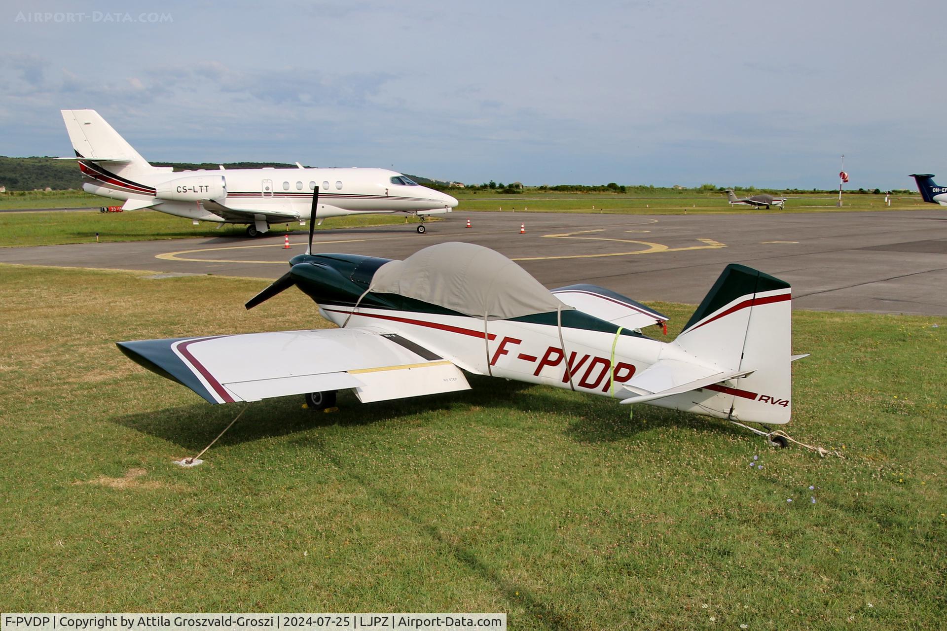 F-PVDP, 2004 Vans RV-4 C/N PFA 181-13416, LJPZ - Portorož Airport, Slovenia