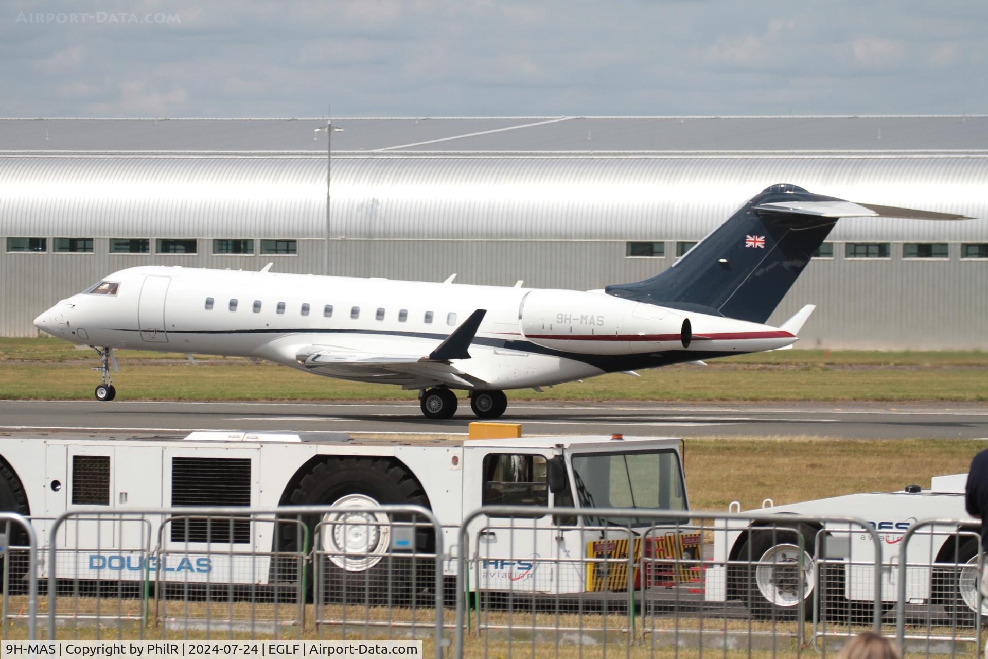 9H-MAS, 2021 Bombardier BD-700-1A11 Global 5500 C/N 60064, 9H-MAS 2021 Bombardier BD-700-1A11 Global 5500 FIA Farnborough 24.07.24