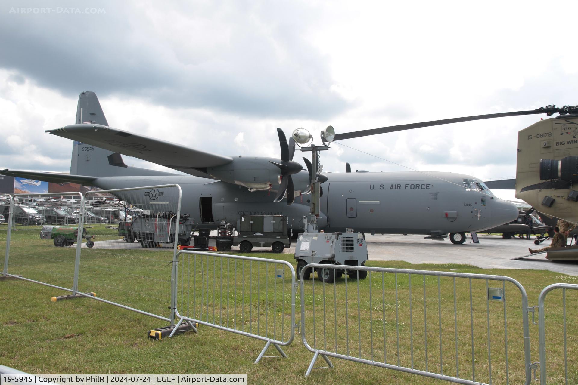 19-5945, 2022 Lockheed Martin C-130J-30 Super Hercules C/N 5945, 19-5945 2022 Lockheed Martin C-130J Hercules FIA Farnborough 24.07.24